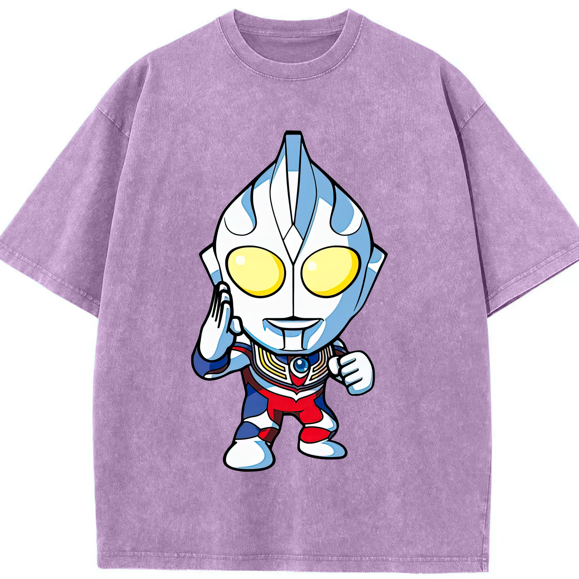 （画像用） ウルトラマン Ultraman 綿100% ヴィンテージ風 半袖Tシャツ（フロントプリント）
