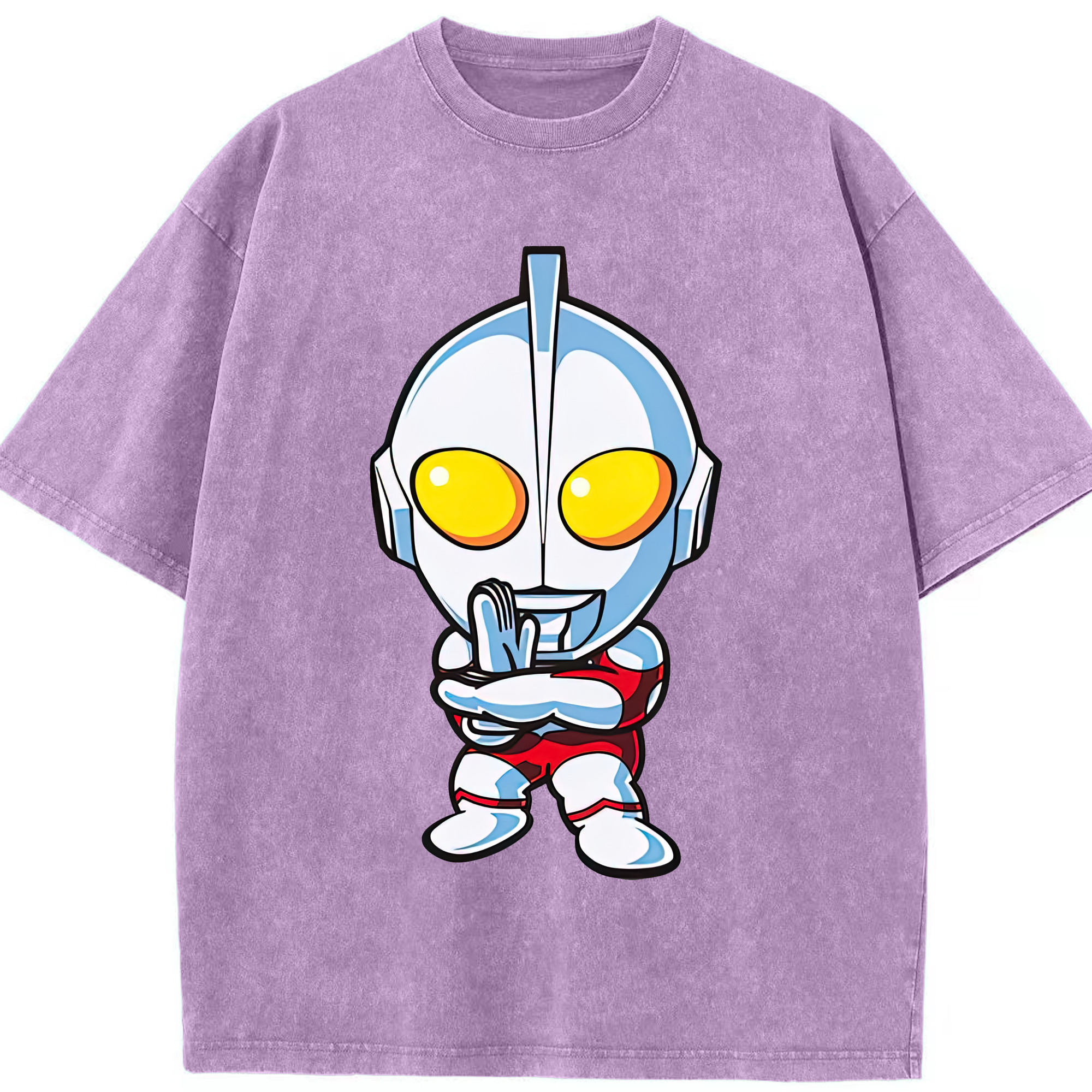 （画像用） ウルトラマン Ultraman 綿100% ヴィンテージ風 半袖Tシャツ（フロントプリント）