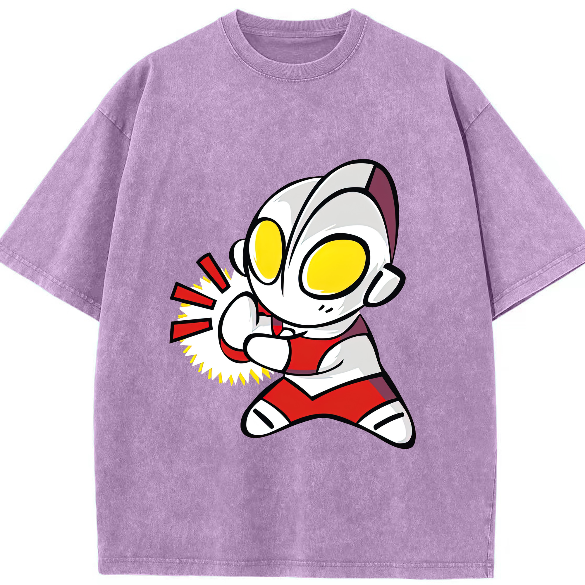 （画像用） ウルトラマン Ultraman 綿100% ヴィンテージ風 半袖Tシャツ（フロントプリント）