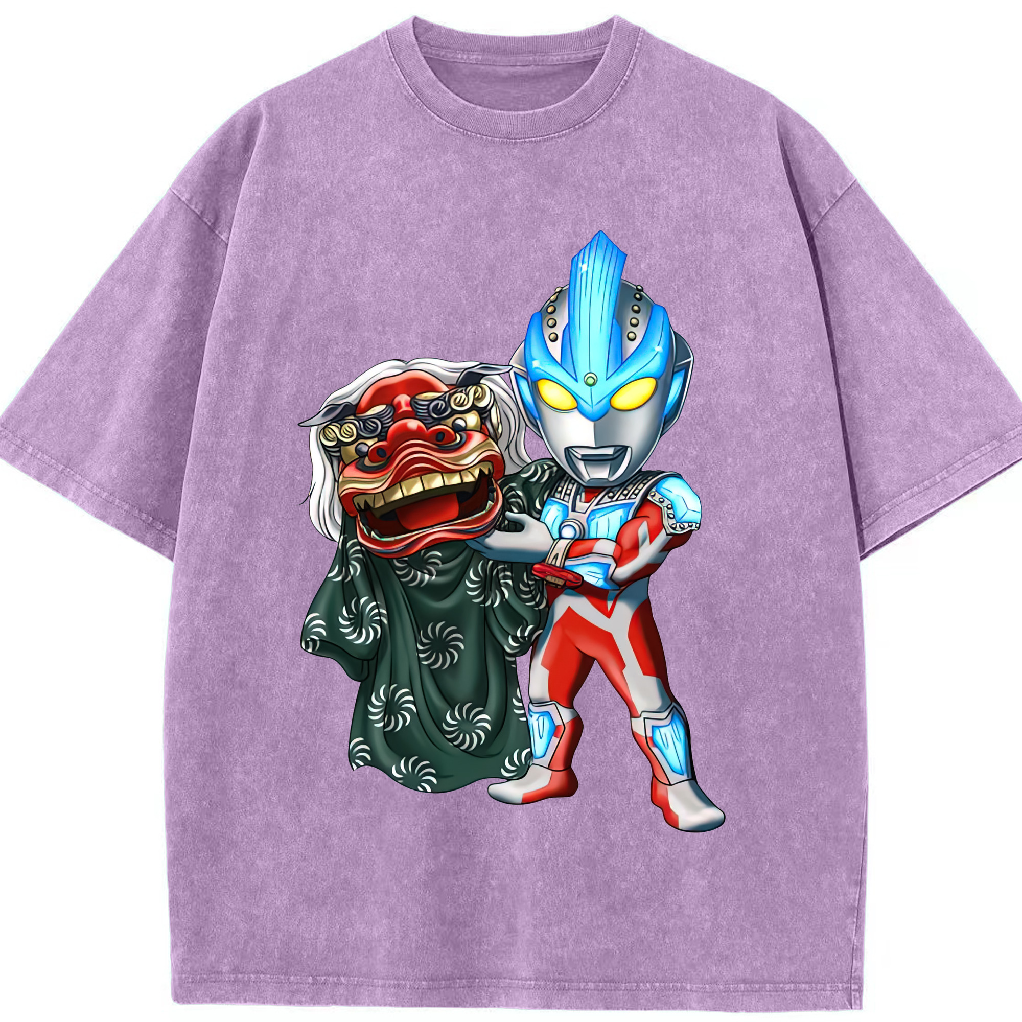 （画像用） ウルトラマン Ultraman 綿100% ヴィンテージ風 半袖Tシャツ（フロントプリント）