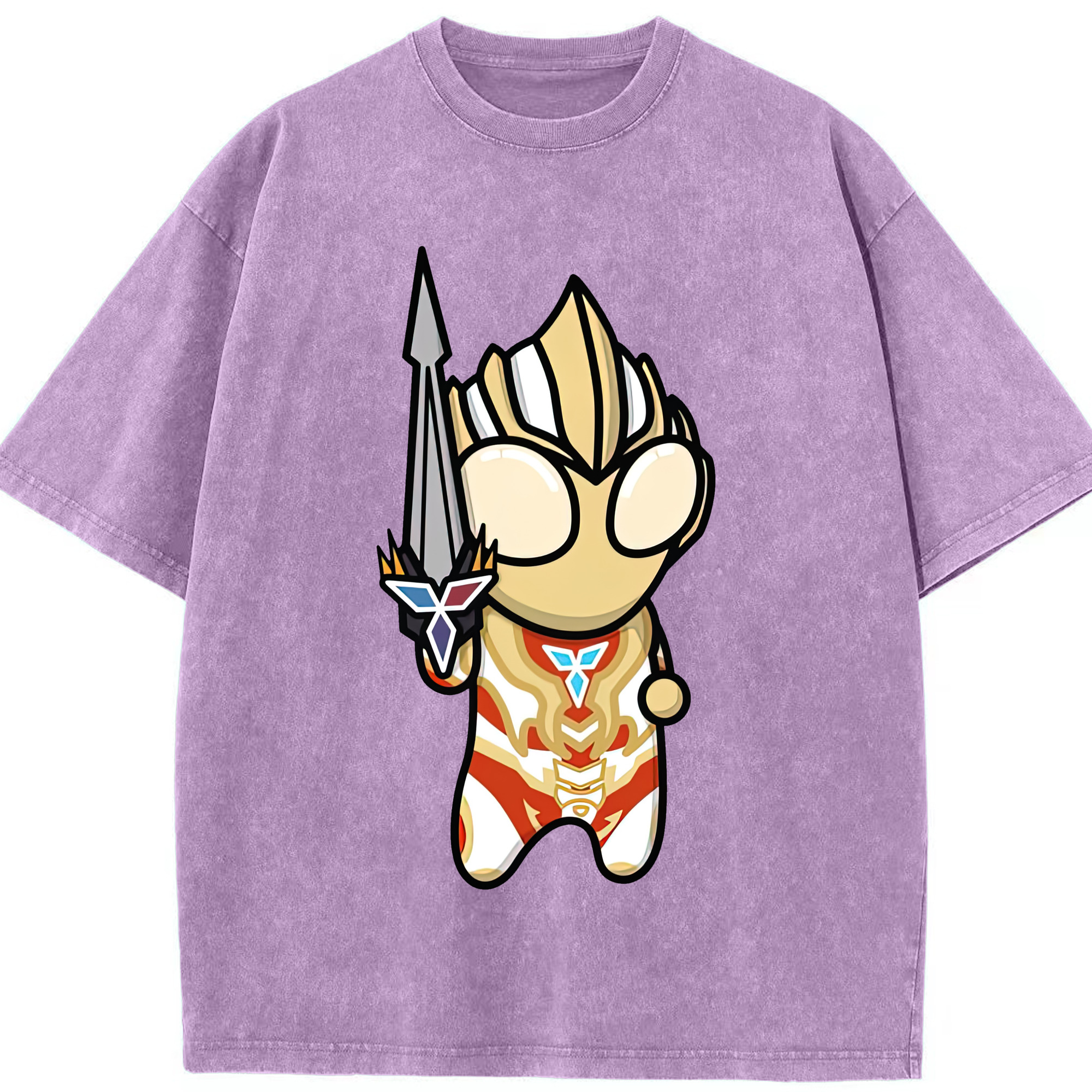 （画像用） ウルトラマン Ultraman 綿100% ヴィンテージ風 半袖Tシャツ（フロントプリント）