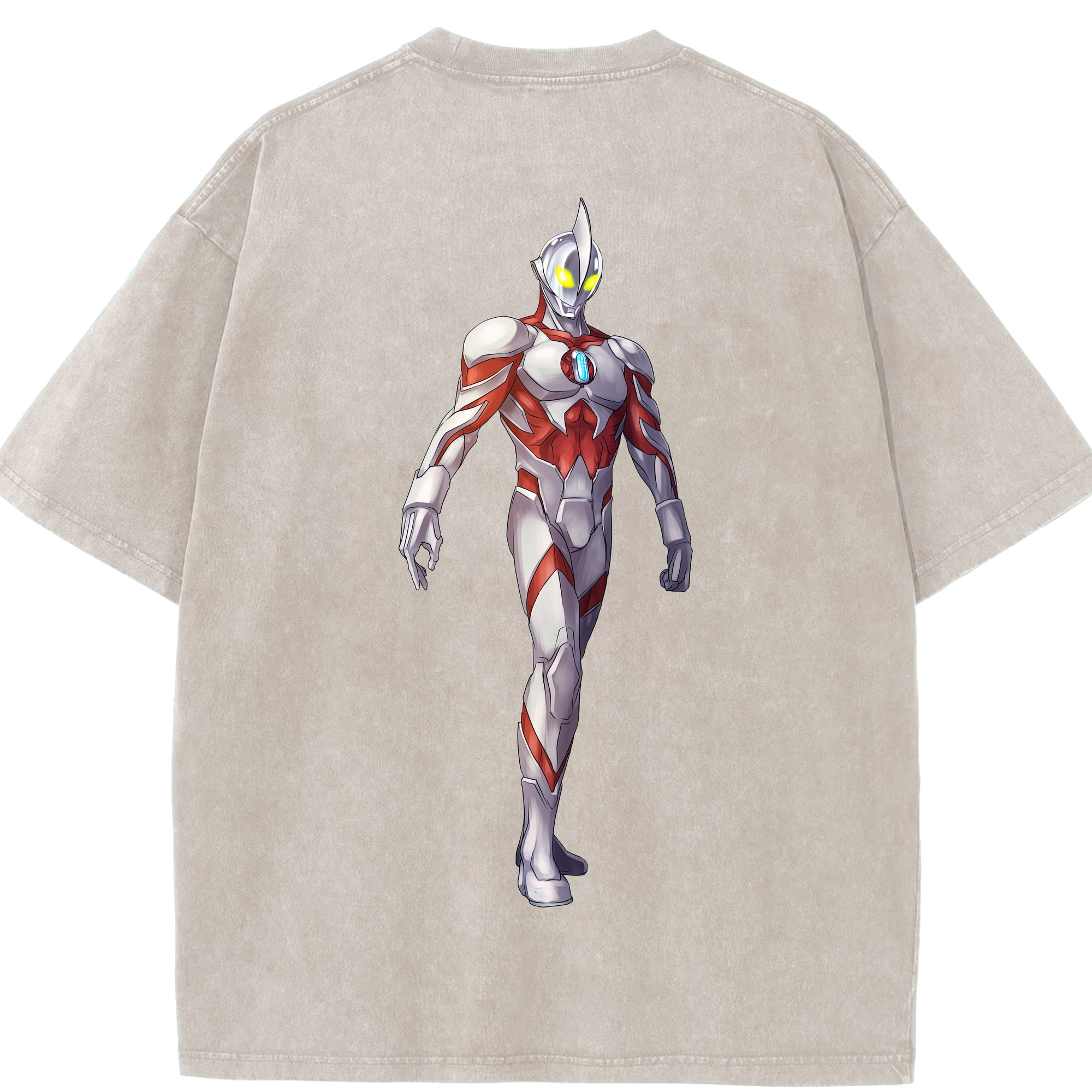 （画像用） ウルトラマン Ultraman 綿100% ヴィンテージ風 半袖Tシャツ（背面プリント）