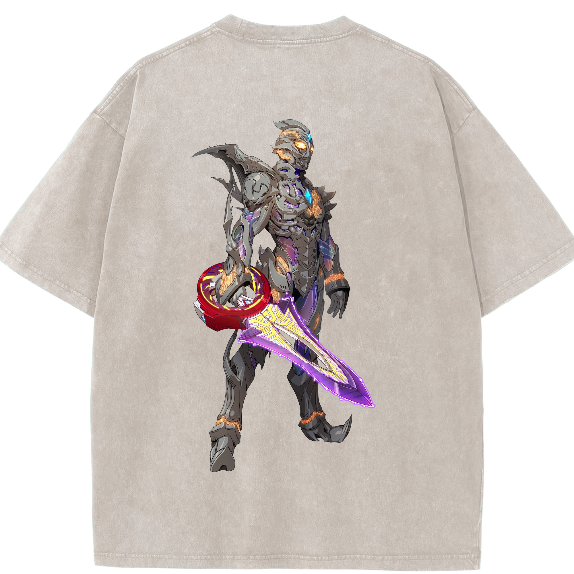 （画像用） ウルトラマン Ultraman 綿100% ヴィンテージ風 半袖Tシャツ（背面プリント）