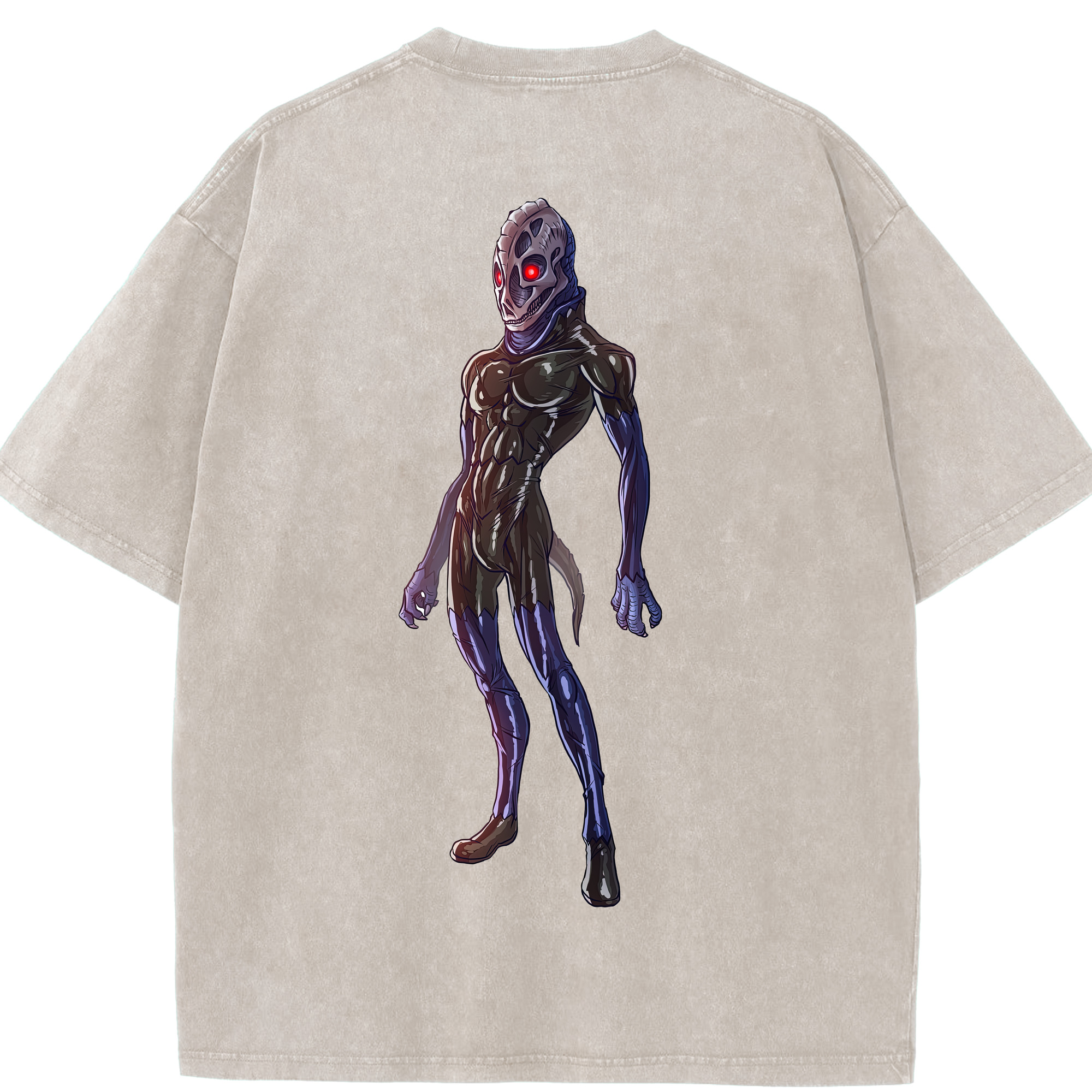 （画像用） ウルトラマン Ultraman 綿100% ヴィンテージ風 半袖Tシャツ（背面プリント）