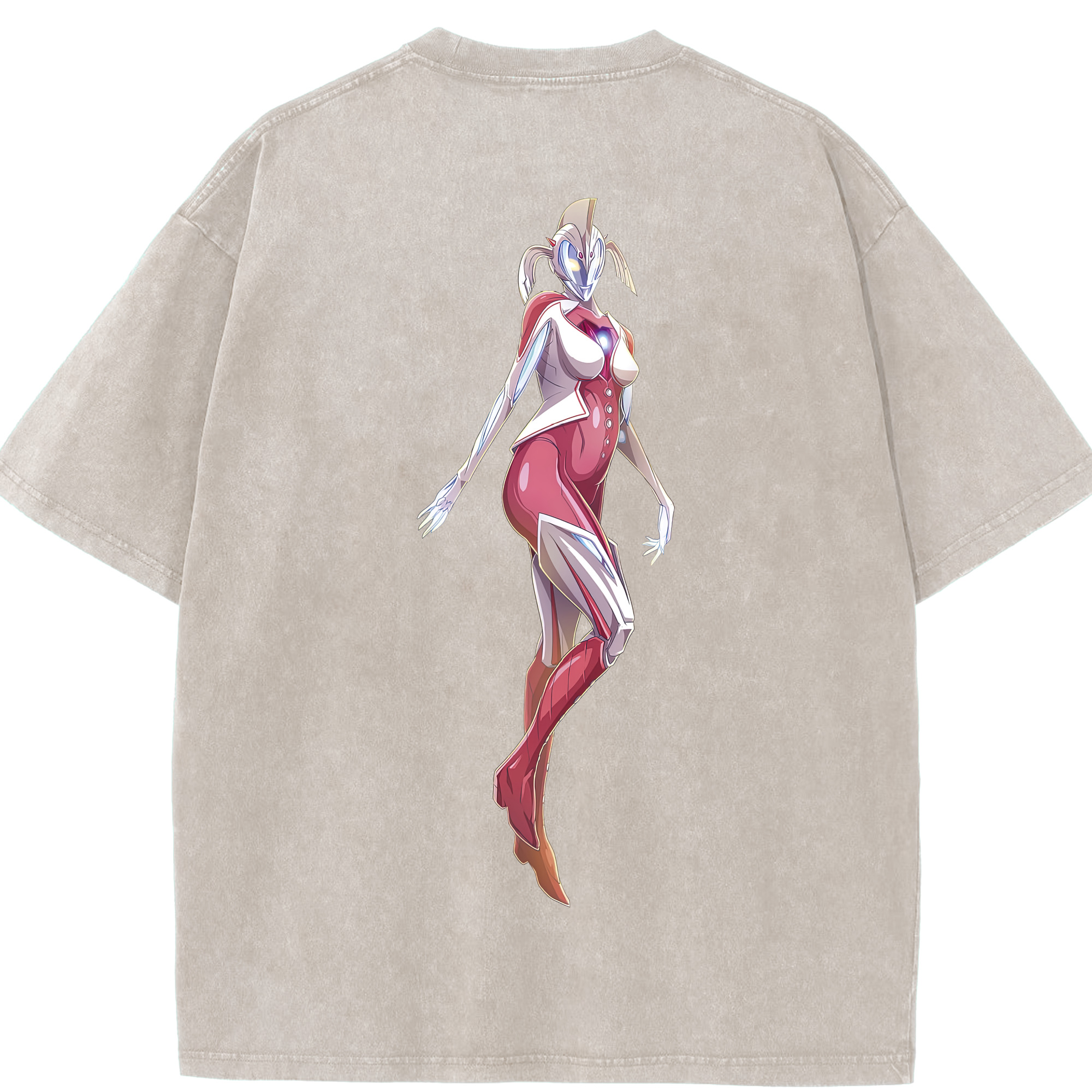 （画像用） ウルトラマン Ultraman 綿100% ヴィンテージ風 半袖Tシャツ（背面プリント）