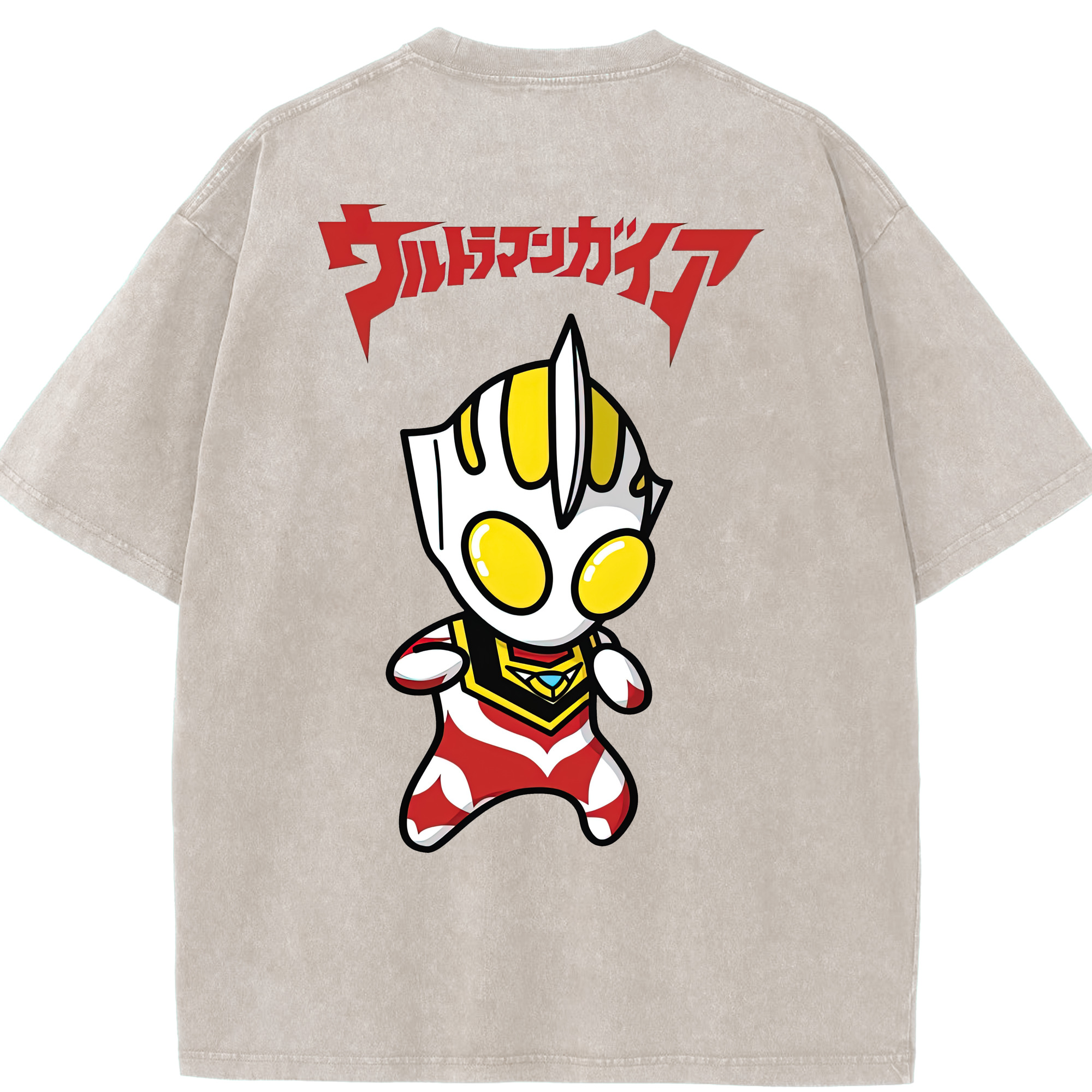 （画像用） ウルトラマン Ultraman 綿100% ヴィンテージ風 半袖Tシャツ（背面プリント）