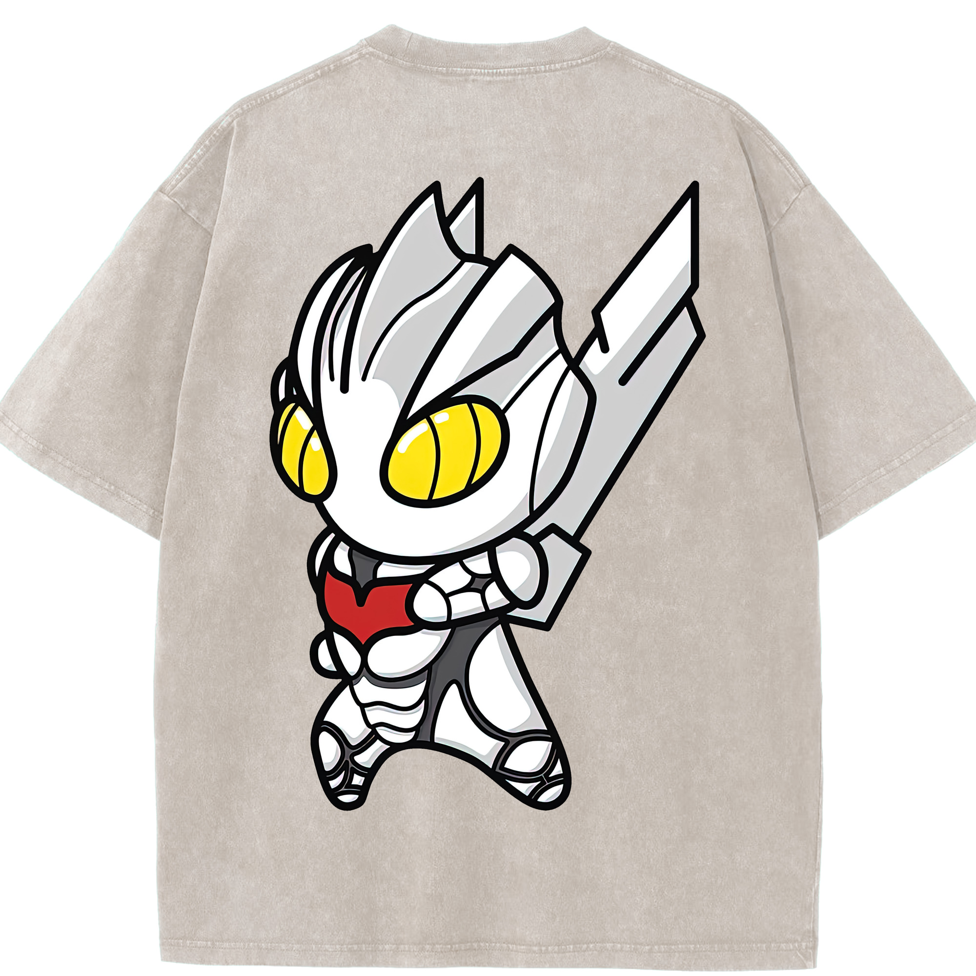 （画像用） ウルトラマン Ultraman 綿100% ヴィンテージ風 半袖Tシャツ（背面プリント）