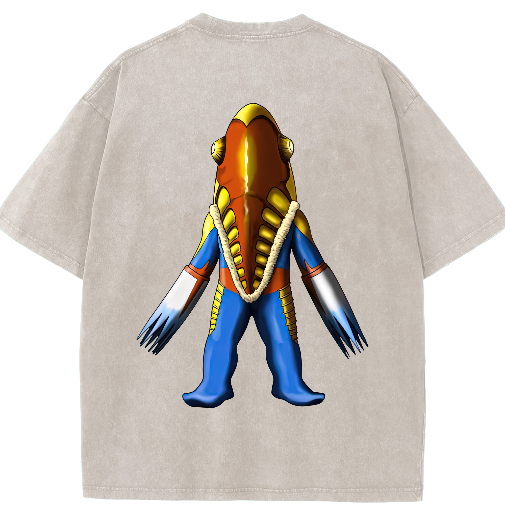 （画像用） ウルトラマン Ultraman 綿100% ヴィンテージ風 半袖Tシャツ（背面プリント）