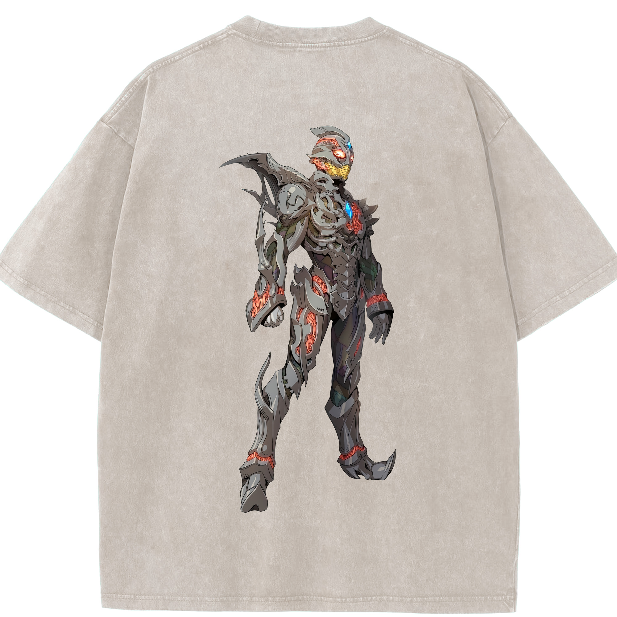 （画像用） ウルトラマン Ultraman 綿100% ヴィンテージ風 半袖Tシャツ（背面プリント）