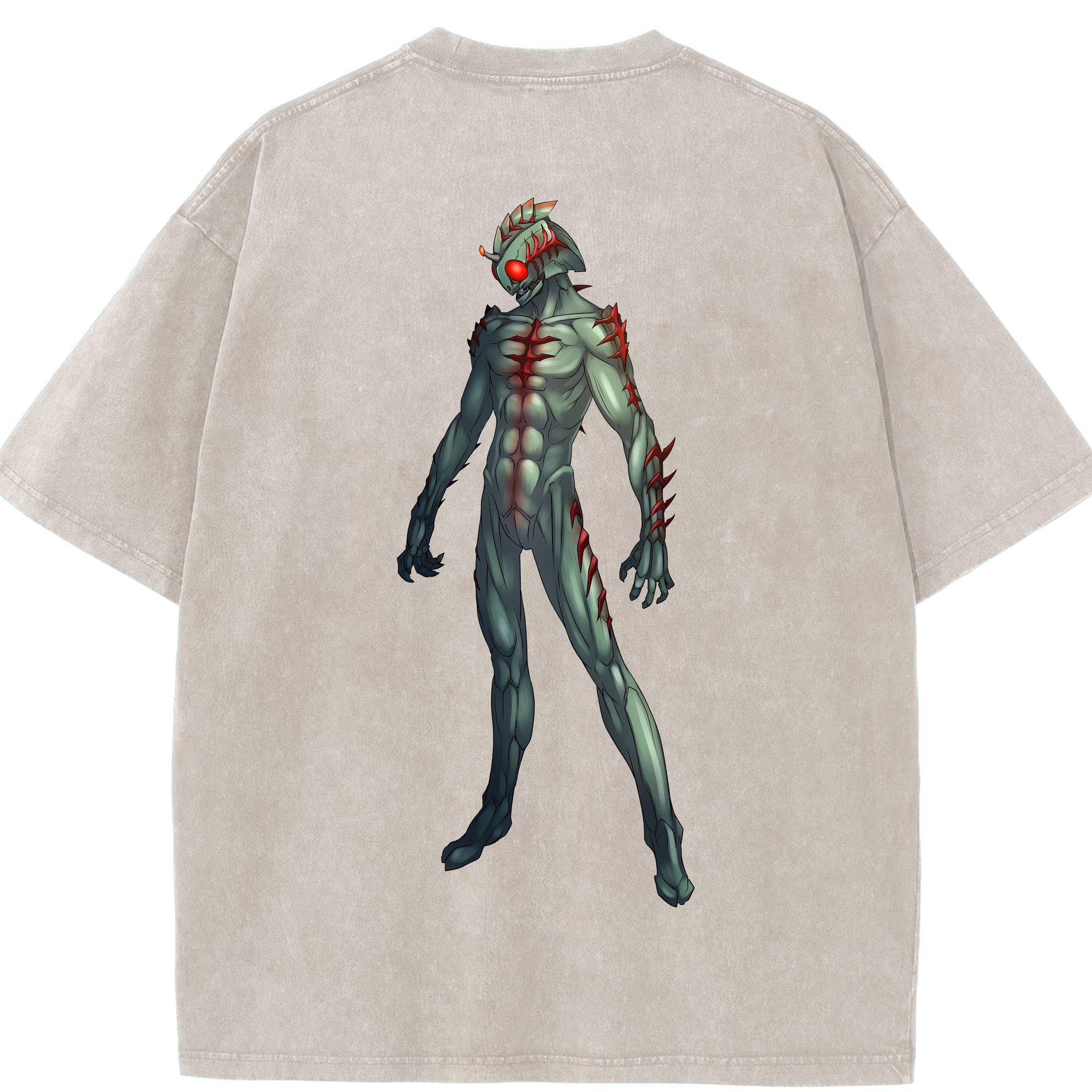 （画像用） ウルトラマン Ultraman 綿100% ヴィンテージ風 半袖Tシャツ（背面プリント）