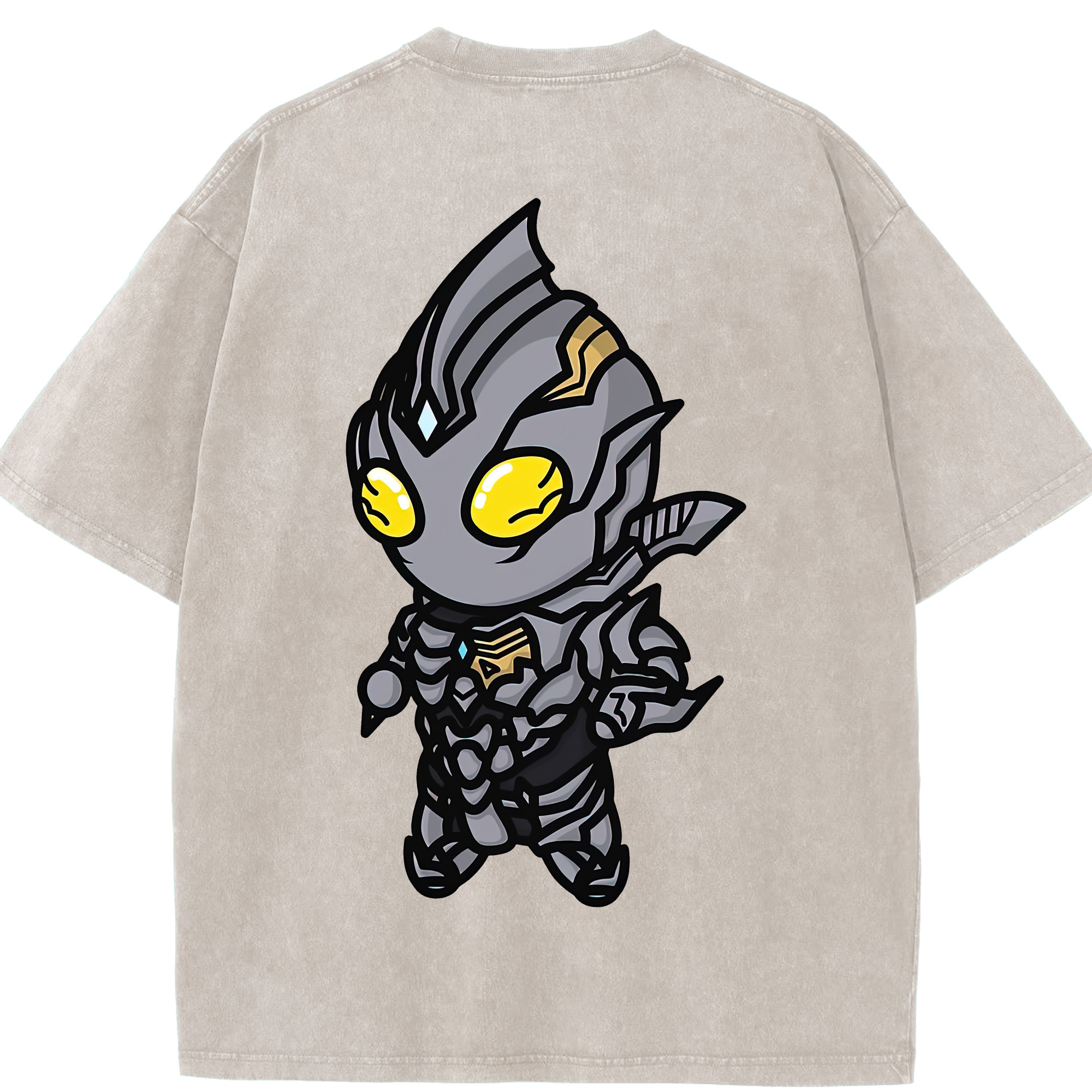 （画像用） ウルトラマン Ultraman 綿100% ヴィンテージ風 半袖Tシャツ（背面プリント）