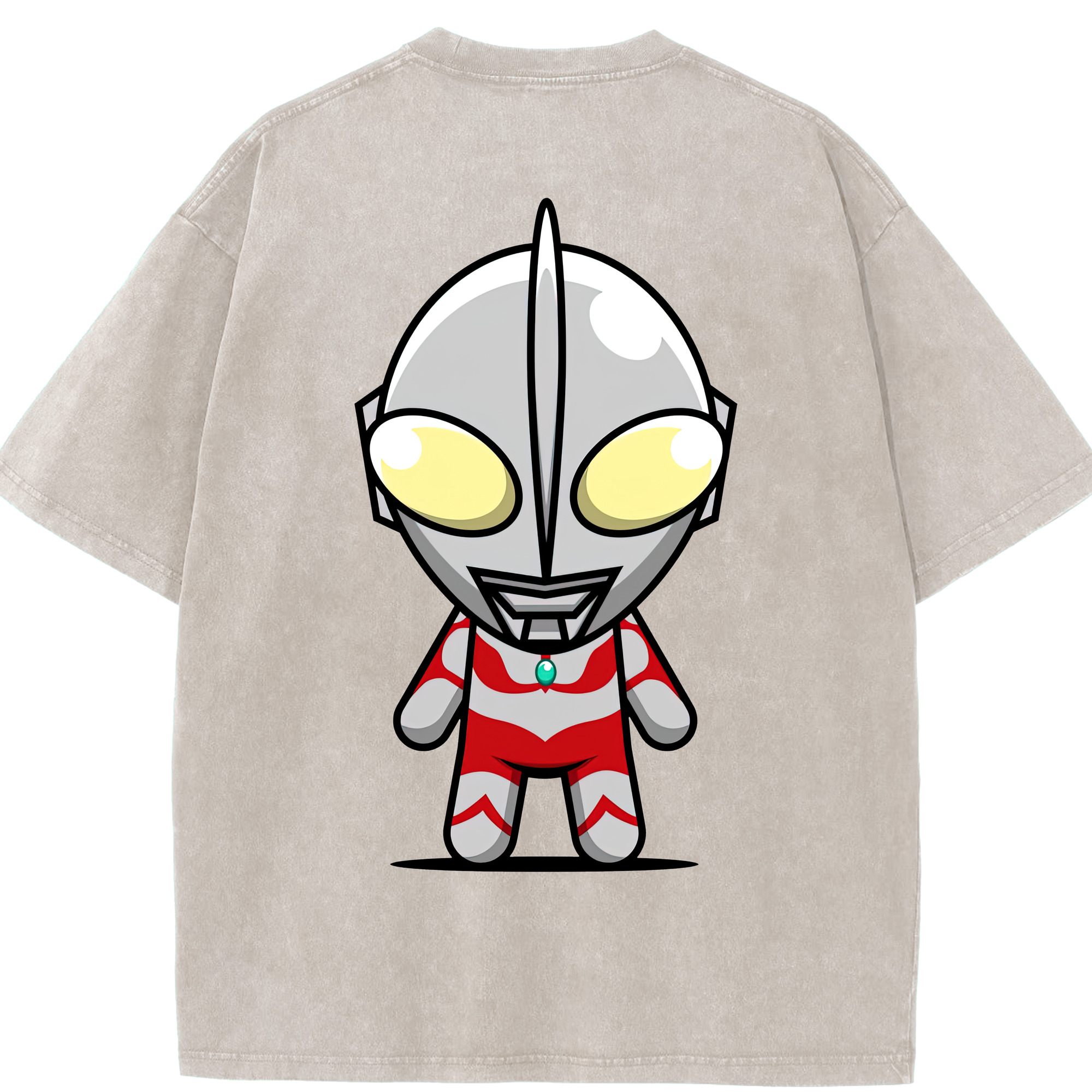 （画像用） ウルトラマン Ultraman 綿100% ヴィンテージ風 半袖Tシャツ（背面プリント）