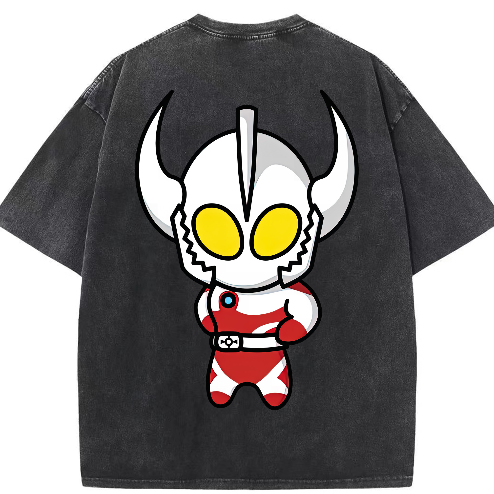 （画像用） ウルトラマン Ultraman 綿100% ヴィンテージ風 半袖Tシャツ（背面プリント）