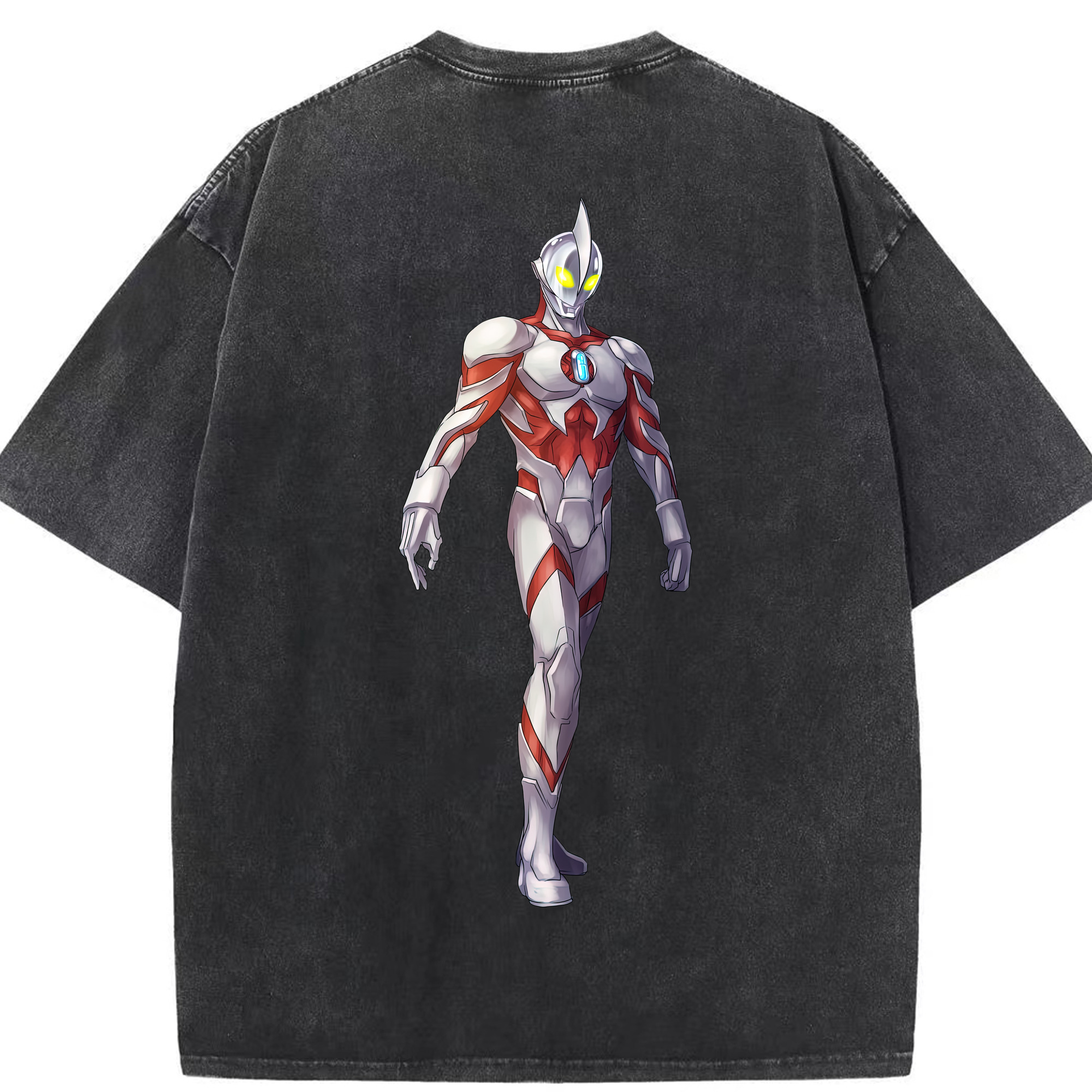 （画像用） ウルトラマン Ultraman 綿100% ヴィンテージ風 半袖Tシャツ（背面プリント）
