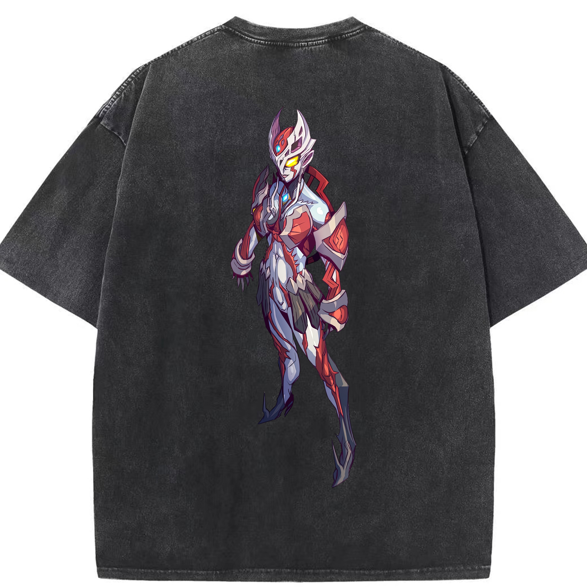 （画像用） ウルトラマン Ultraman 綿100% ヴィンテージ風 半袖Tシャツ（背面プリント）