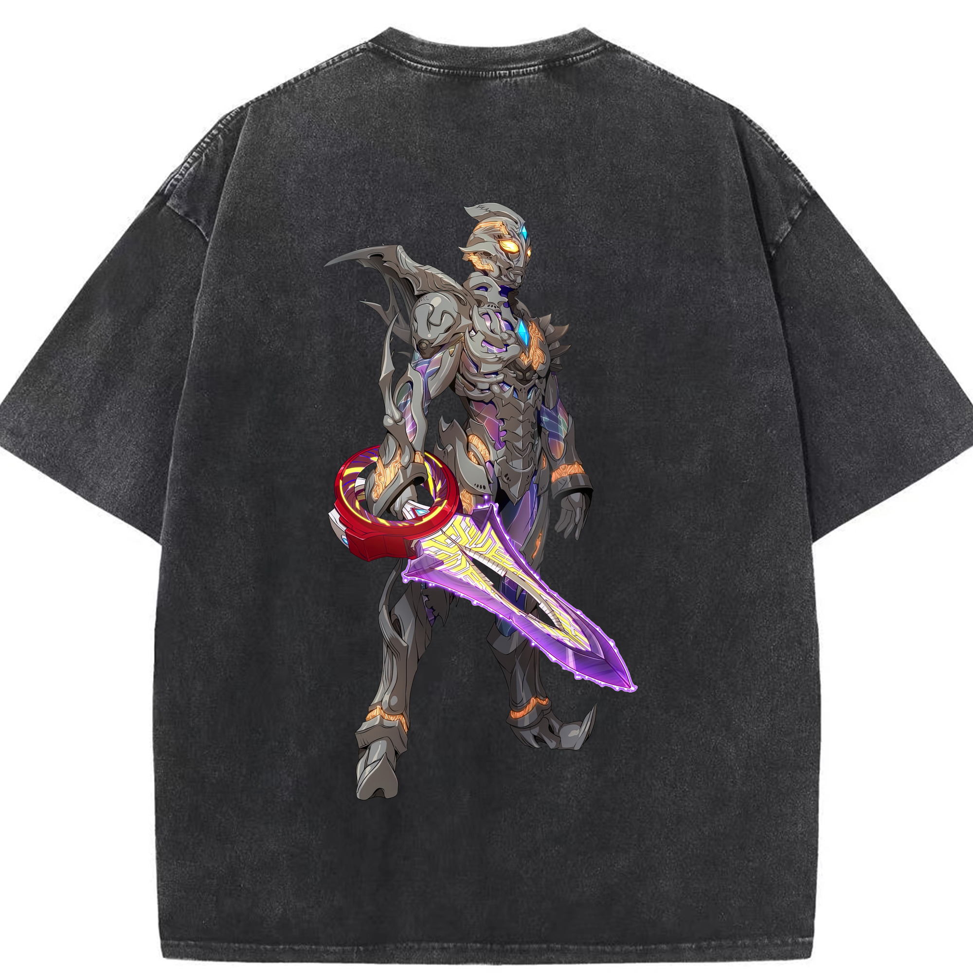 （画像用） ウルトラマン Ultraman 綿100% ヴィンテージ風 半袖Tシャツ（背面プリント）