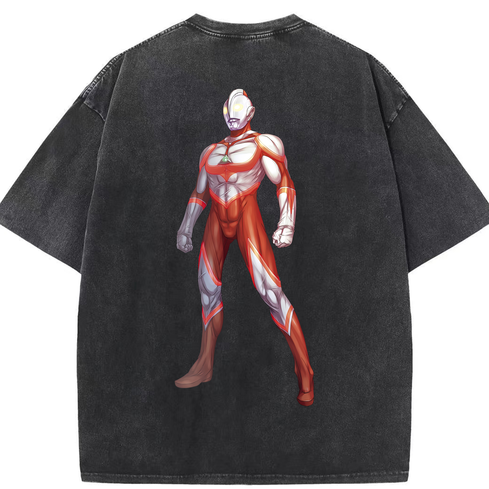 （画像用） ウルトラマン Ultraman 綿100% ヴィンテージ風 半袖Tシャツ（背面プリント）