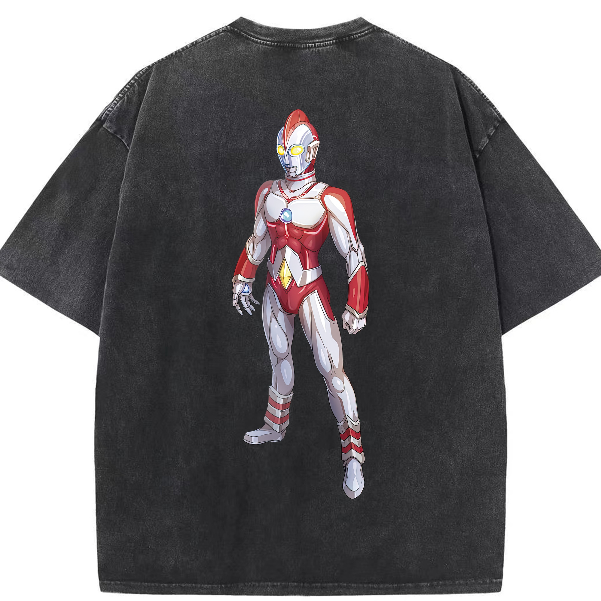 （画像用） ウルトラマン Ultraman 綿100% ヴィンテージ風 半袖Tシャツ（背面プリント）