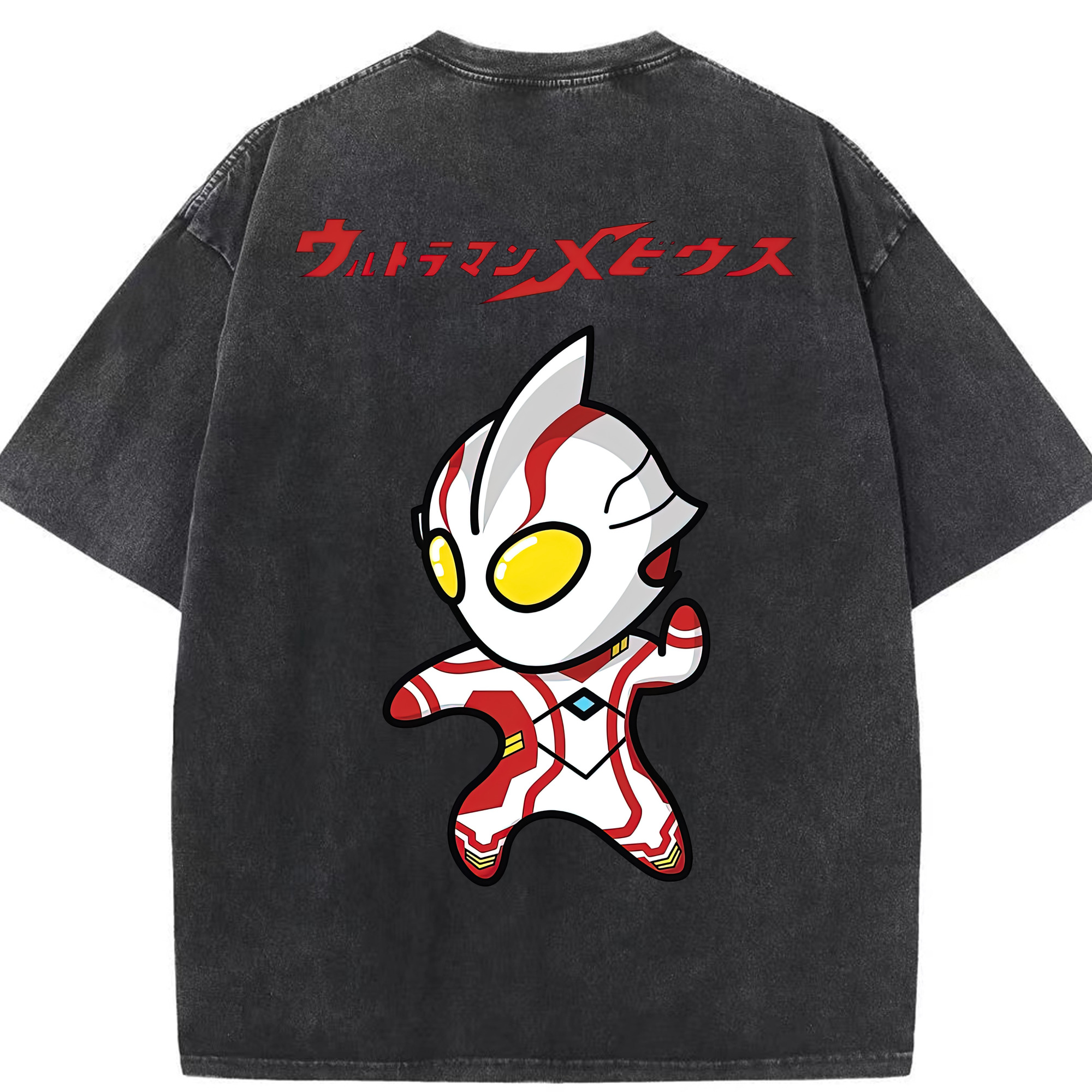 （画像用） ウルトラマン Ultraman 綿100% ヴィンテージ風 半袖Tシャツ（背面プリント）