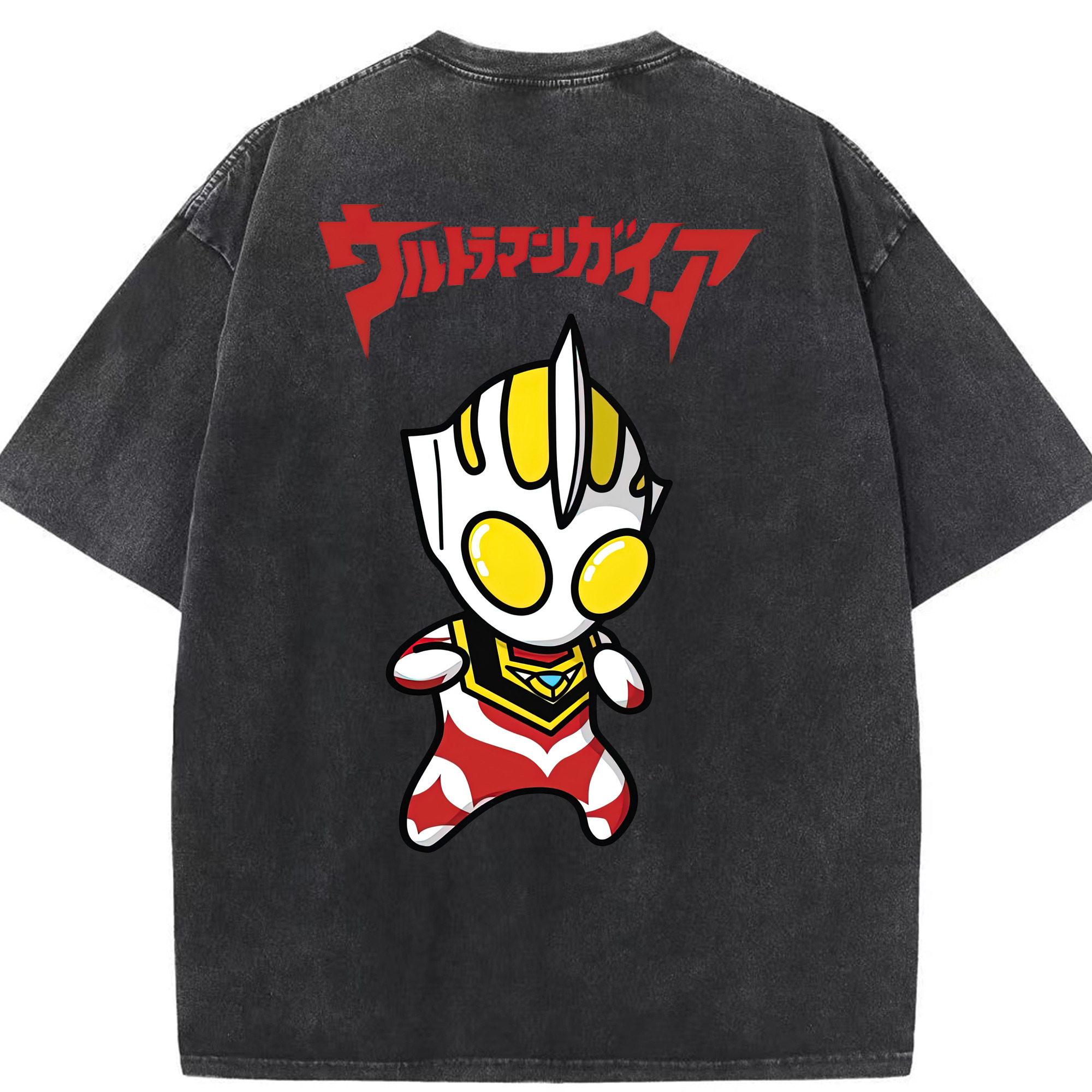（画像用） ウルトラマン Ultraman 綿100% ヴィンテージ風 半袖Tシャツ（背面プリント）