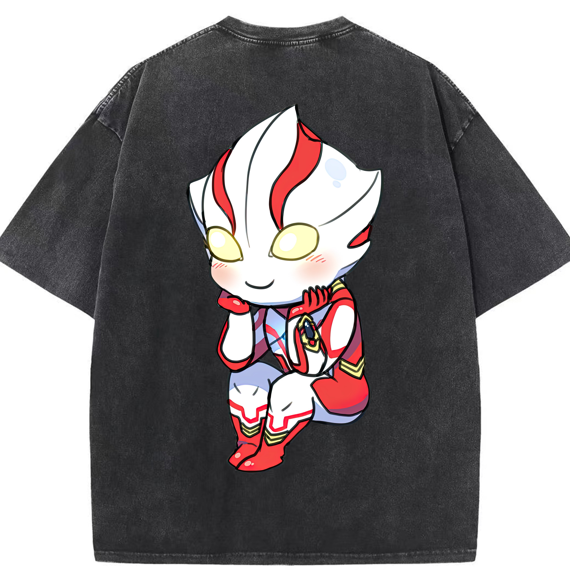 （画像用） ウルトラマン Ultraman 綿100% ヴィンテージ風 半袖Tシャツ（背面プリント）