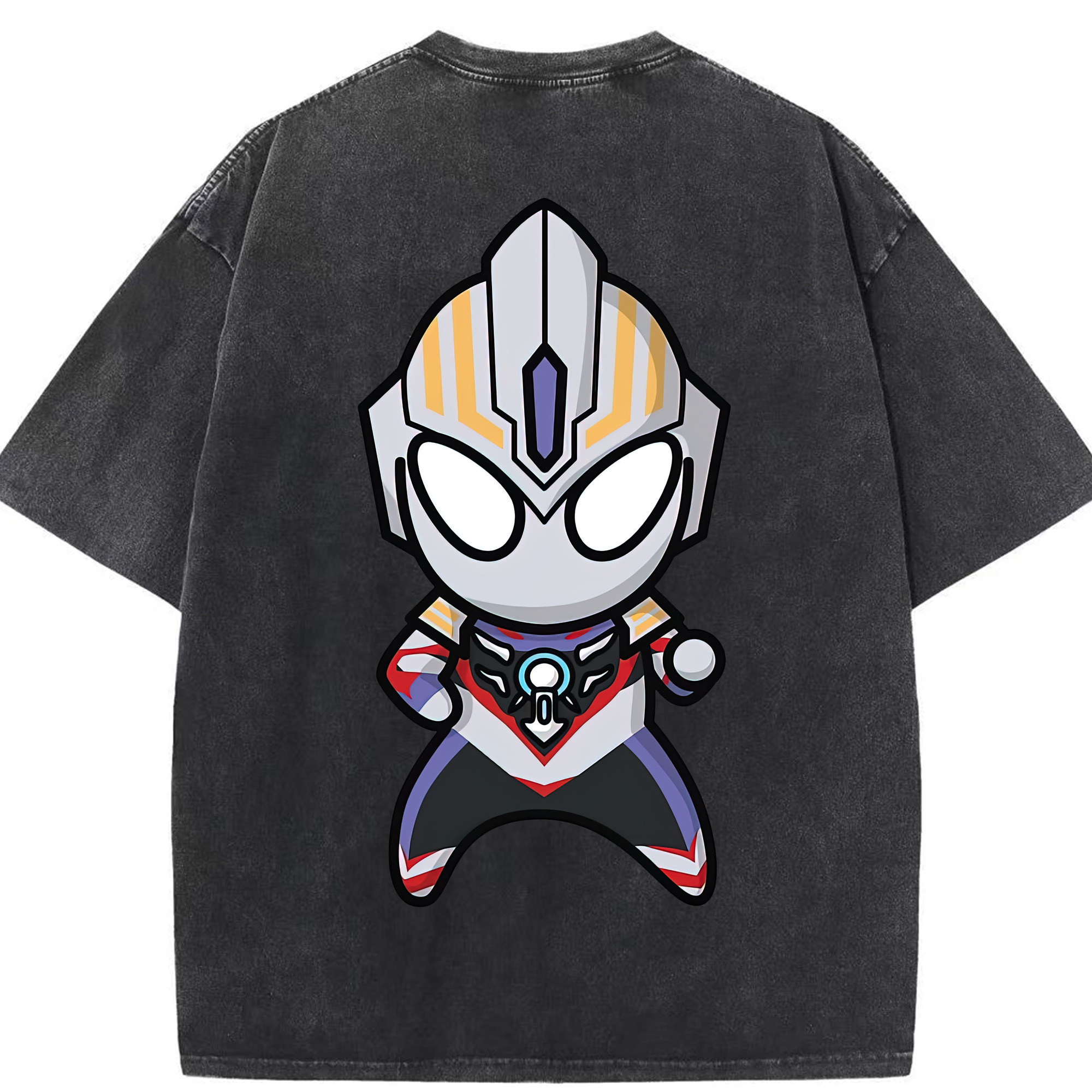 （画像用） ウルトラマン Ultraman 綿100% ヴィンテージ風 半袖Tシャツ（背面プリント）