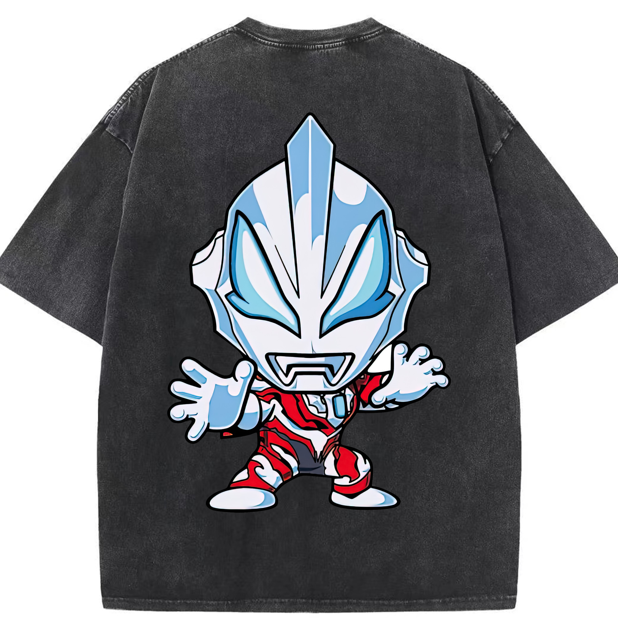 （画像用） ウルトラマン Ultraman 綿100% ヴィンテージ風 半袖Tシャツ（背面プリント）