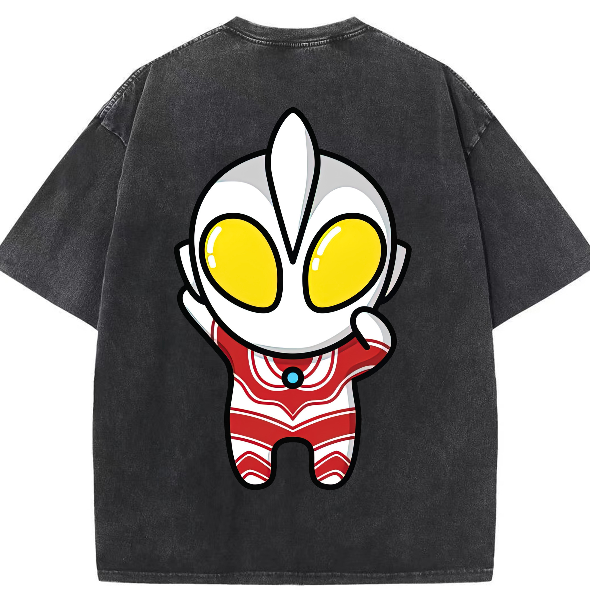（画像用） ウルトラマン Ultraman 綿100% ヴィンテージ風 半袖Tシャツ（背面プリント）
