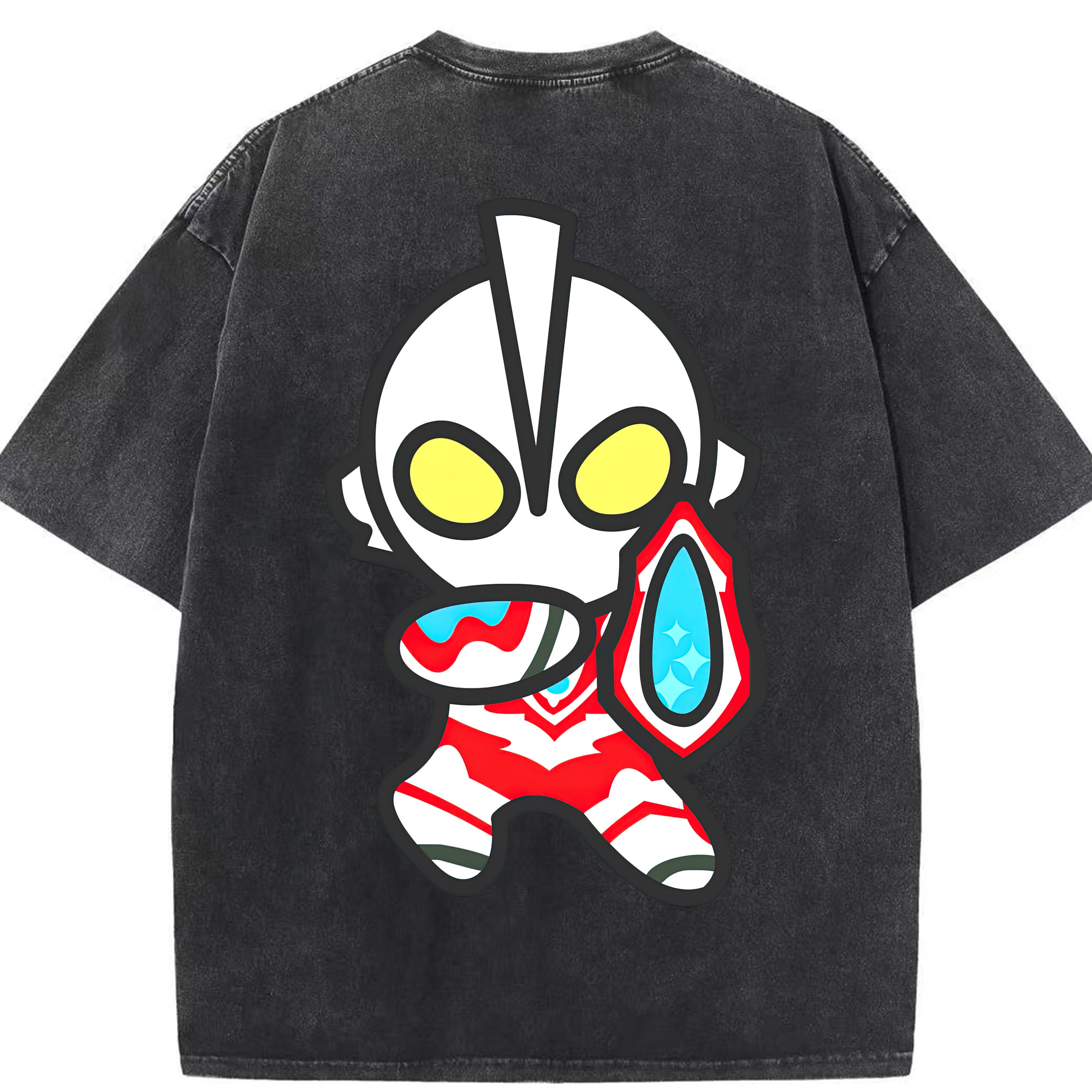 （画像用） ウルトラマン Ultraman 綿100% ヴィンテージ風 半袖Tシャツ（背面プリント）