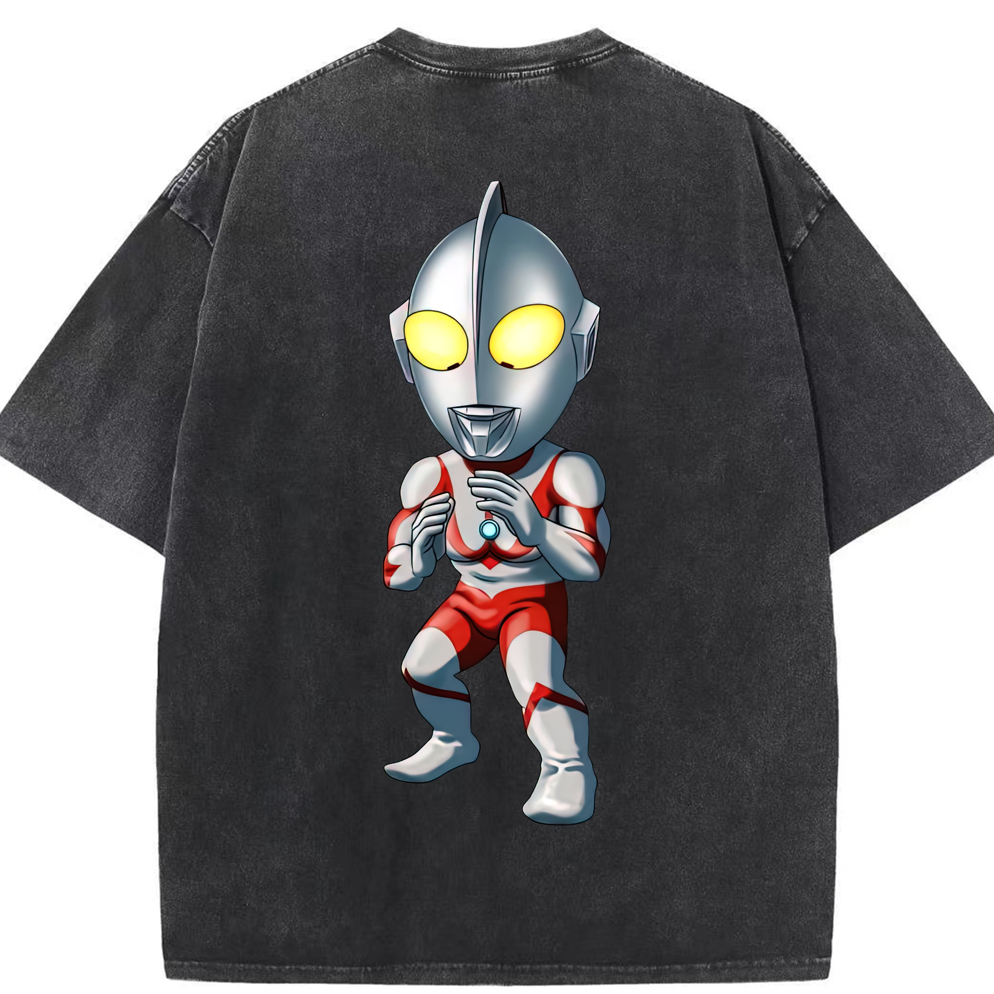（画像用） ウルトラマン Ultraman 綿100% ヴィンテージ風 半袖Tシャツ（背面プリント）