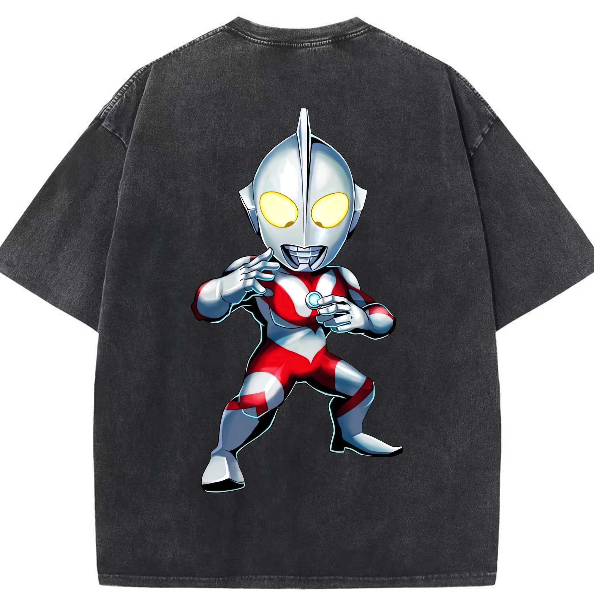 （画像用） ウルトラマン Ultraman 綿100% ヴィンテージ風 半袖Tシャツ（背面プリント）
