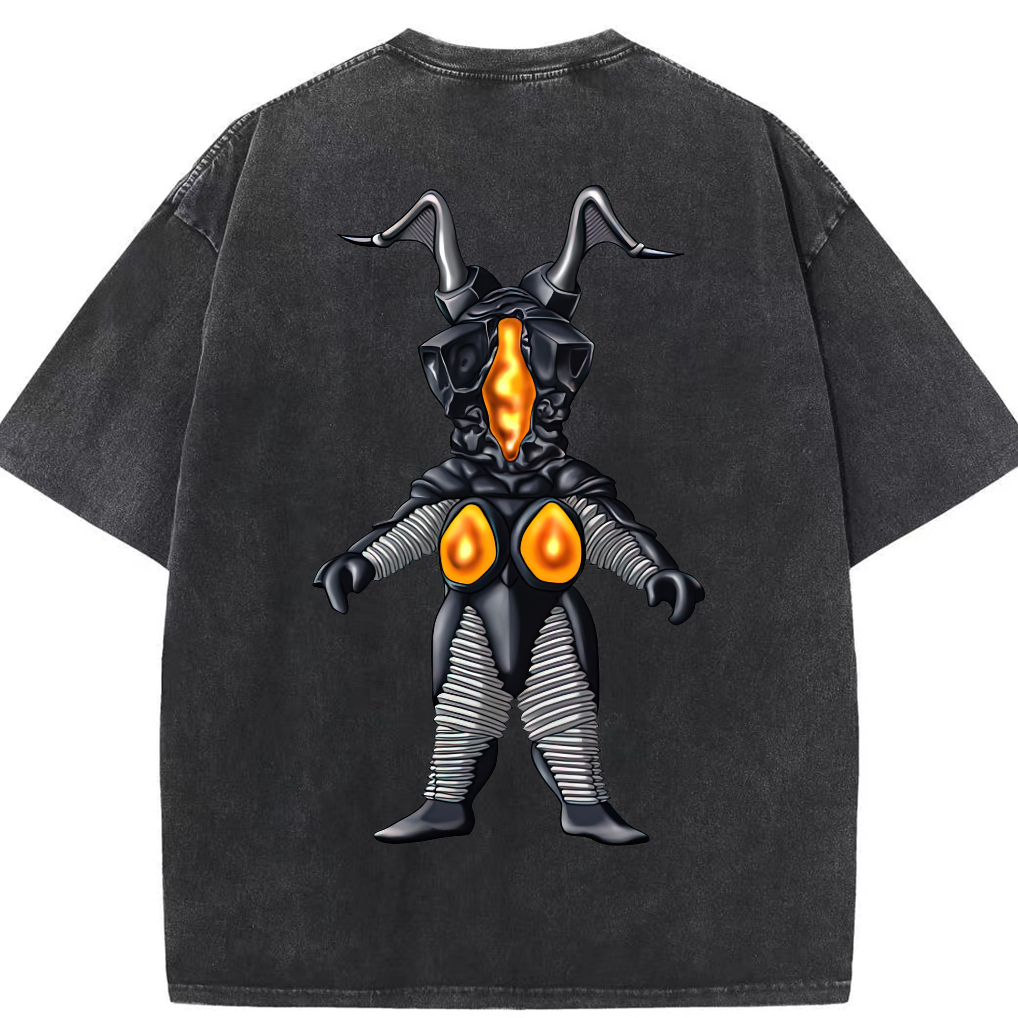 （画像用） ウルトラマン Ultraman 綿100% ヴィンテージ風 半袖Tシャツ（背面プリント）