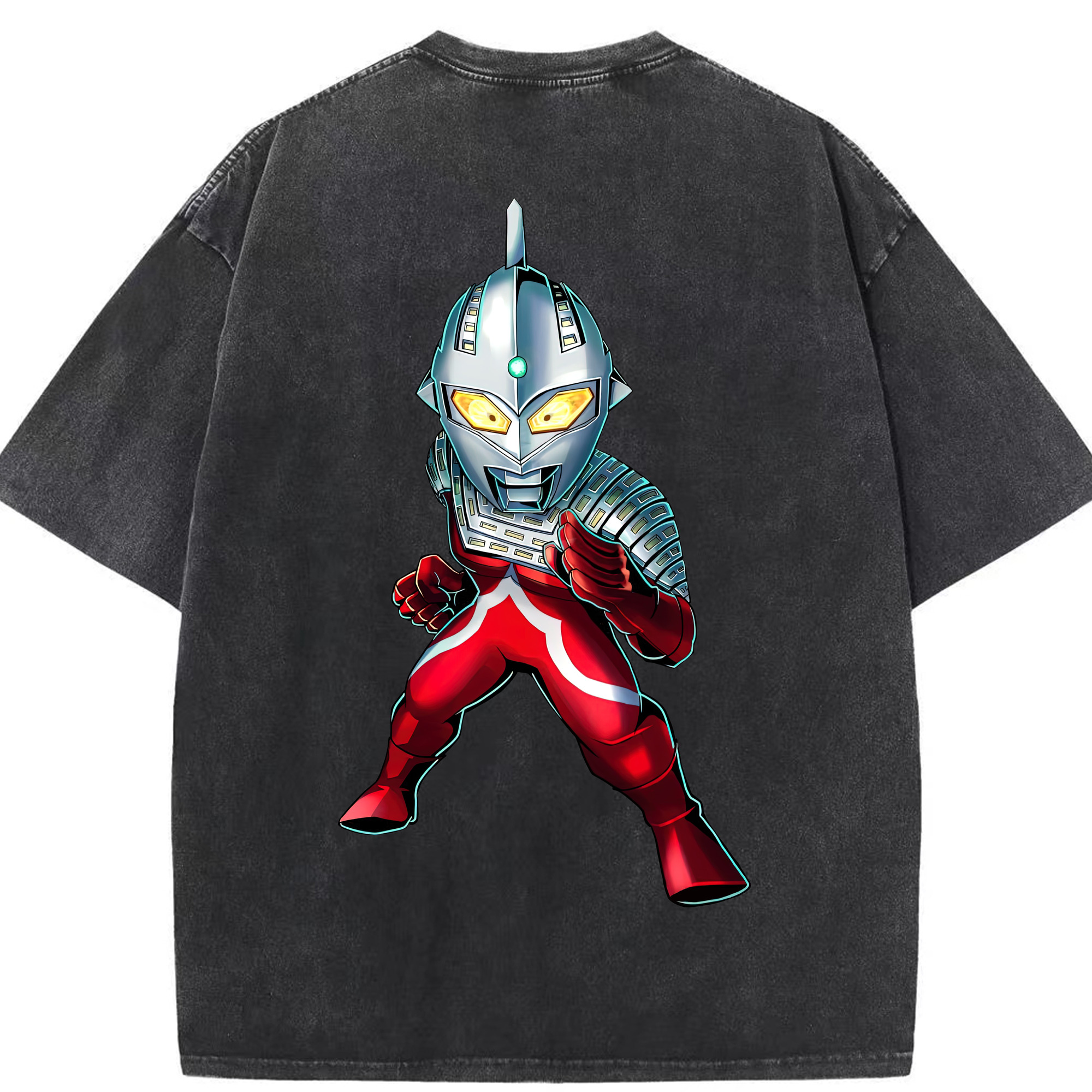 （画像用） ウルトラマン Ultraman 綿100% ヴィンテージ風 半袖Tシャツ（背面プリント）