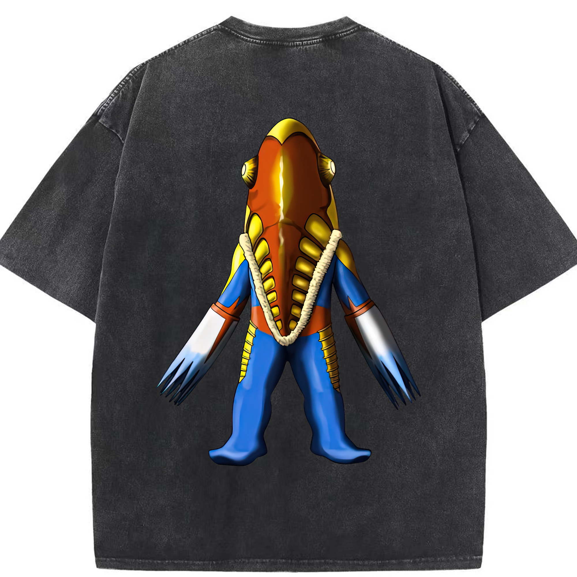 （画像用） ウルトラマン Ultraman 綿100% ヴィンテージ風 半袖Tシャツ（背面プリント）