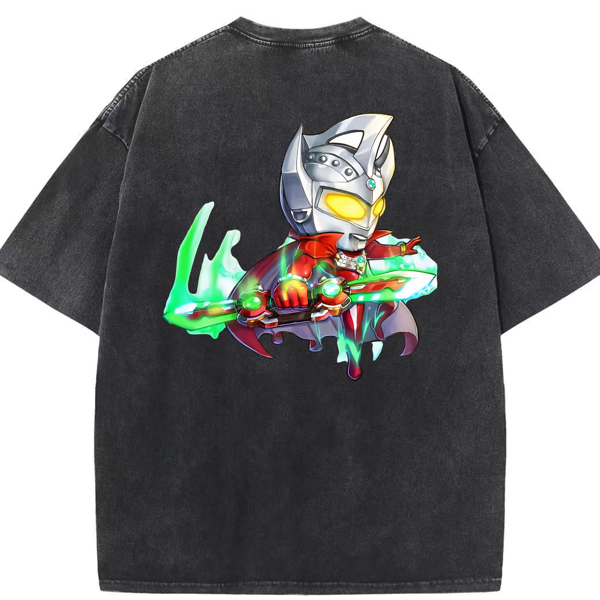 （画像用） ウルトラマン Ultraman 綿100% ヴィンテージ風 半袖Tシャツ（背面プリント）
