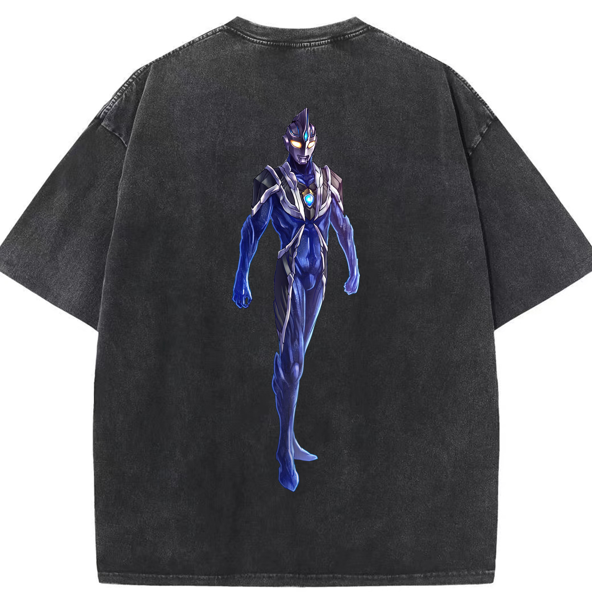 （画像用） ウルトラマン Ultraman 綿100% ヴィンテージ風 半袖Tシャツ（背面プリント）