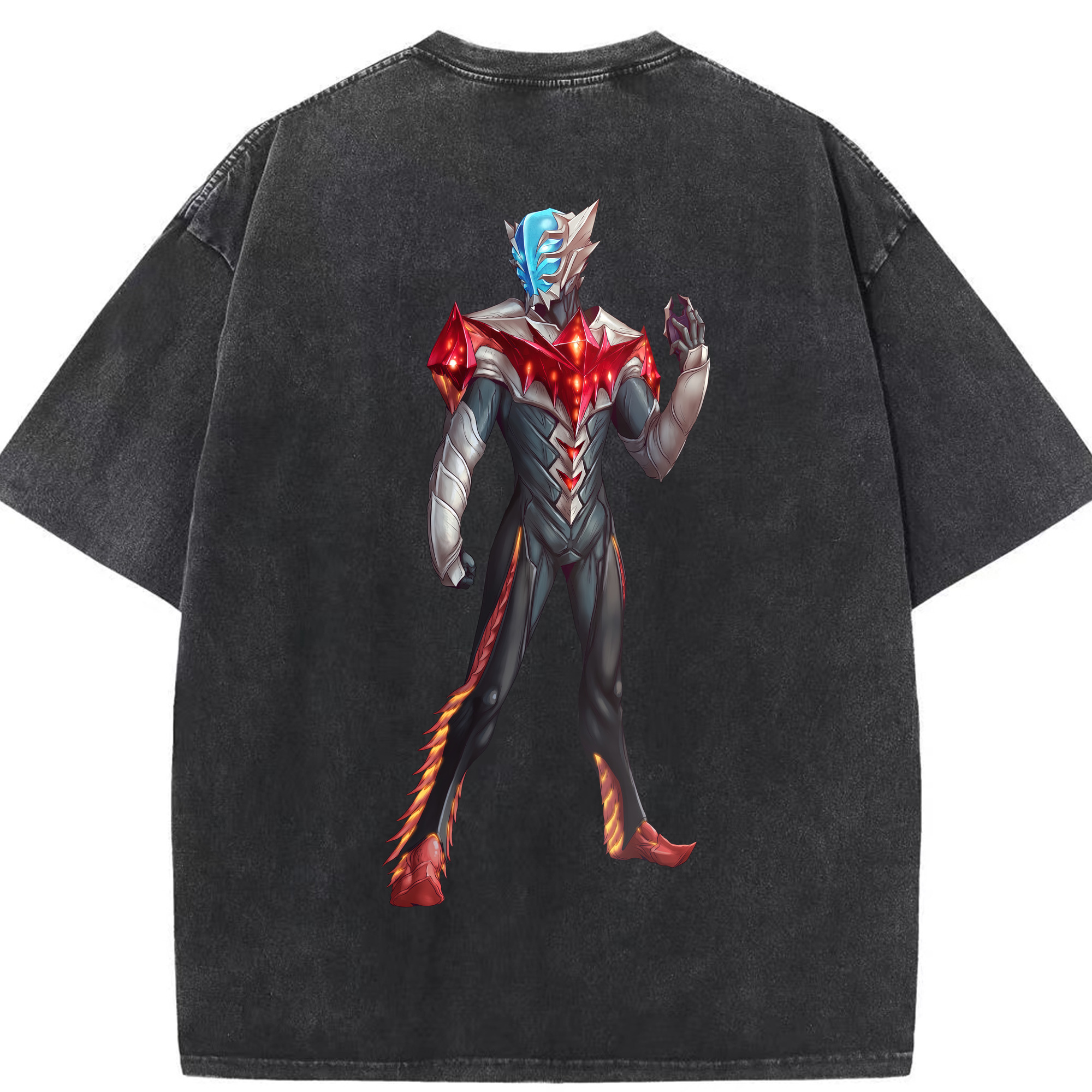 （画像用） ウルトラマン Ultraman 綿100% ヴィンテージ風 半袖Tシャツ（背面プリント）