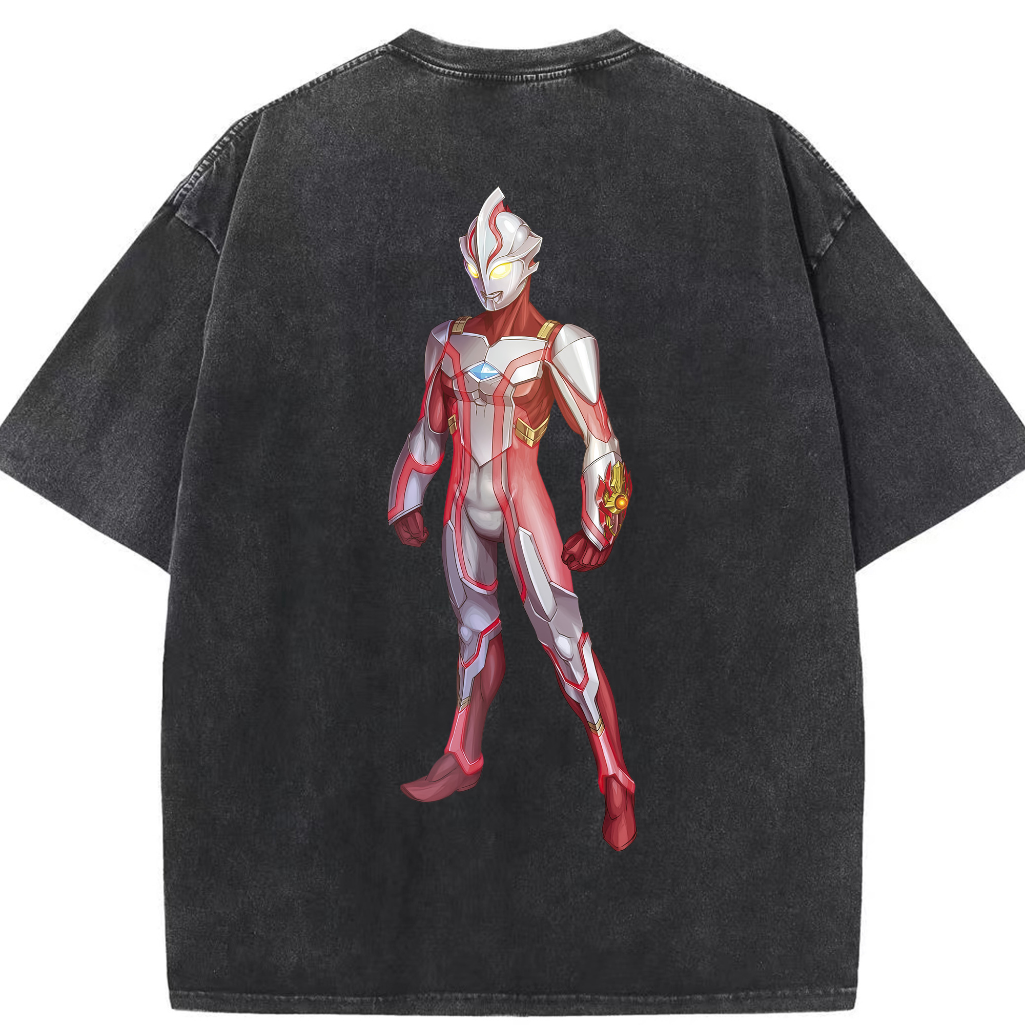 （画像用） ウルトラマン Ultraman 綿100% ヴィンテージ風 半袖Tシャツ（背面プリント）