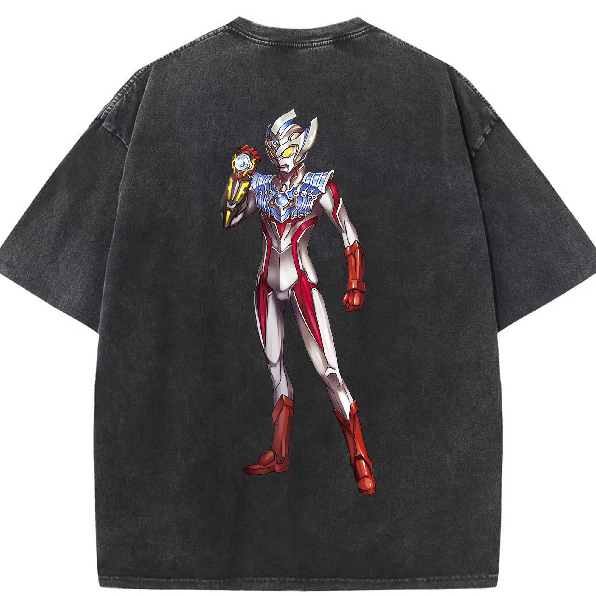 （画像用） ウルトラマン Ultraman 綿100% ヴィンテージ風 半袖Tシャツ（背面プリント）