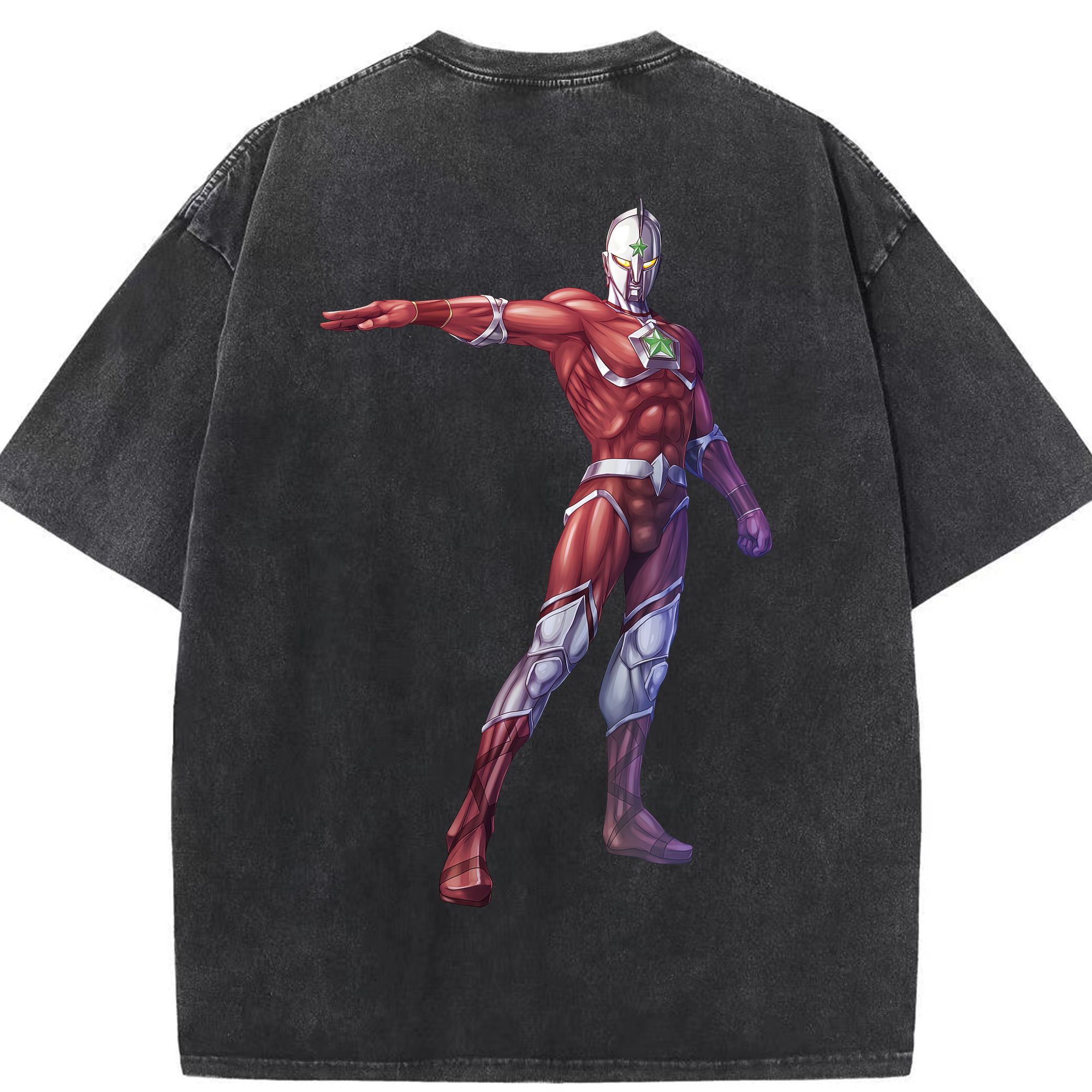 （画像用） ウルトラマン Ultraman 綿100% ヴィンテージ風 半袖Tシャツ（背面プリント）