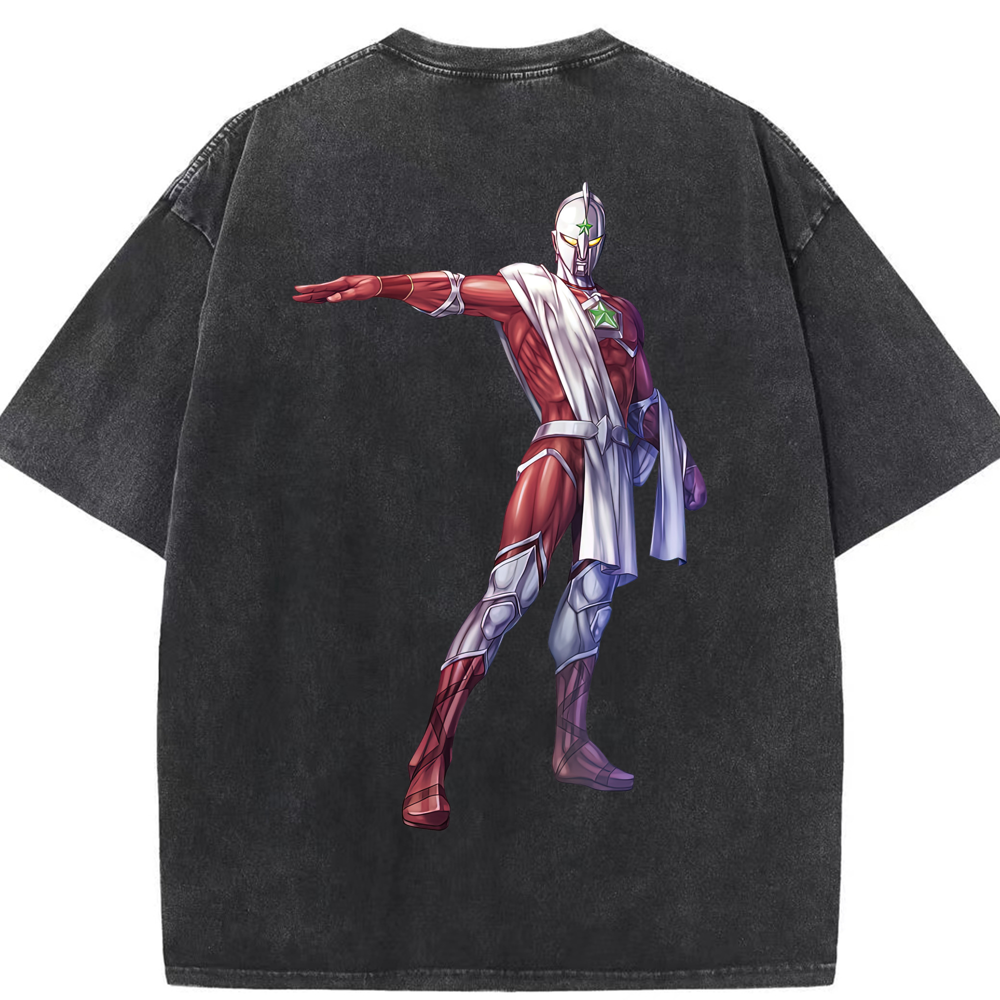 （画像用） ウルトラマン Ultraman 綿100% ヴィンテージ風 半袖Tシャツ（背面プリント）