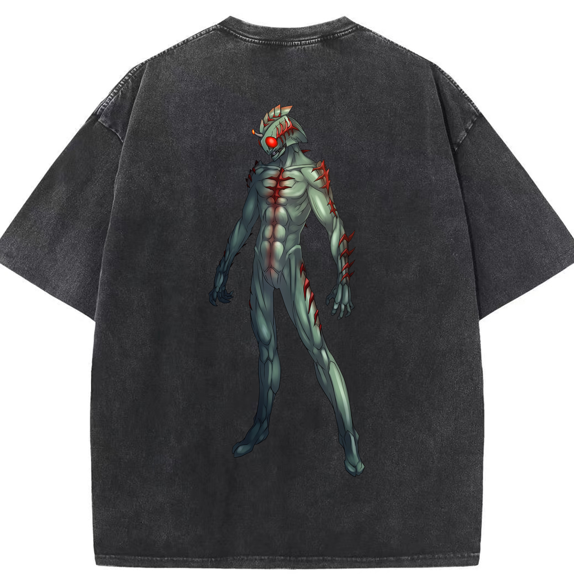 （画像用） ウルトラマン Ultraman 綿100% ヴィンテージ風 半袖Tシャツ（背面プリント）