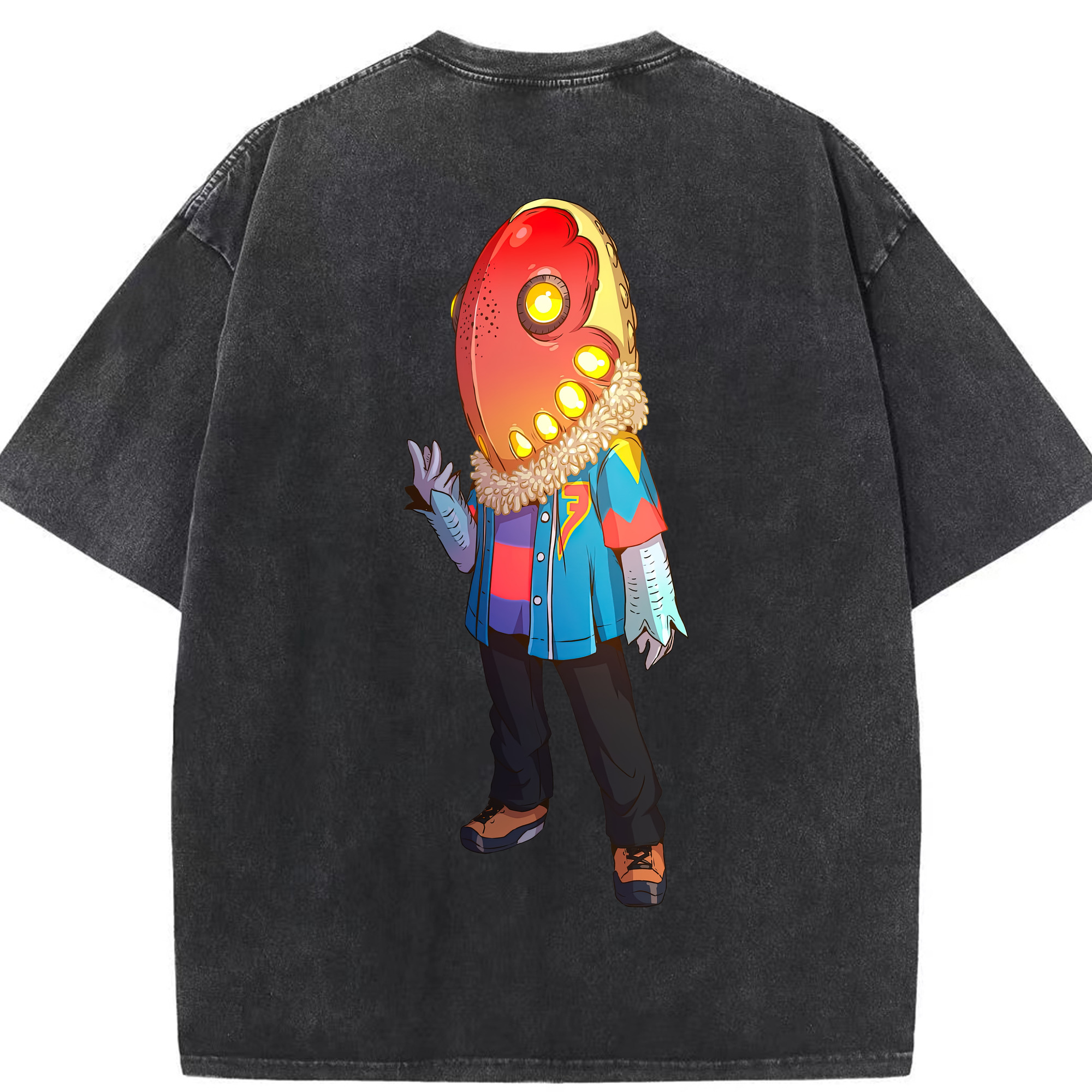 （画像用） ウルトラマン Ultraman 綿100% ヴィンテージ風 半袖Tシャツ（背面プリント）