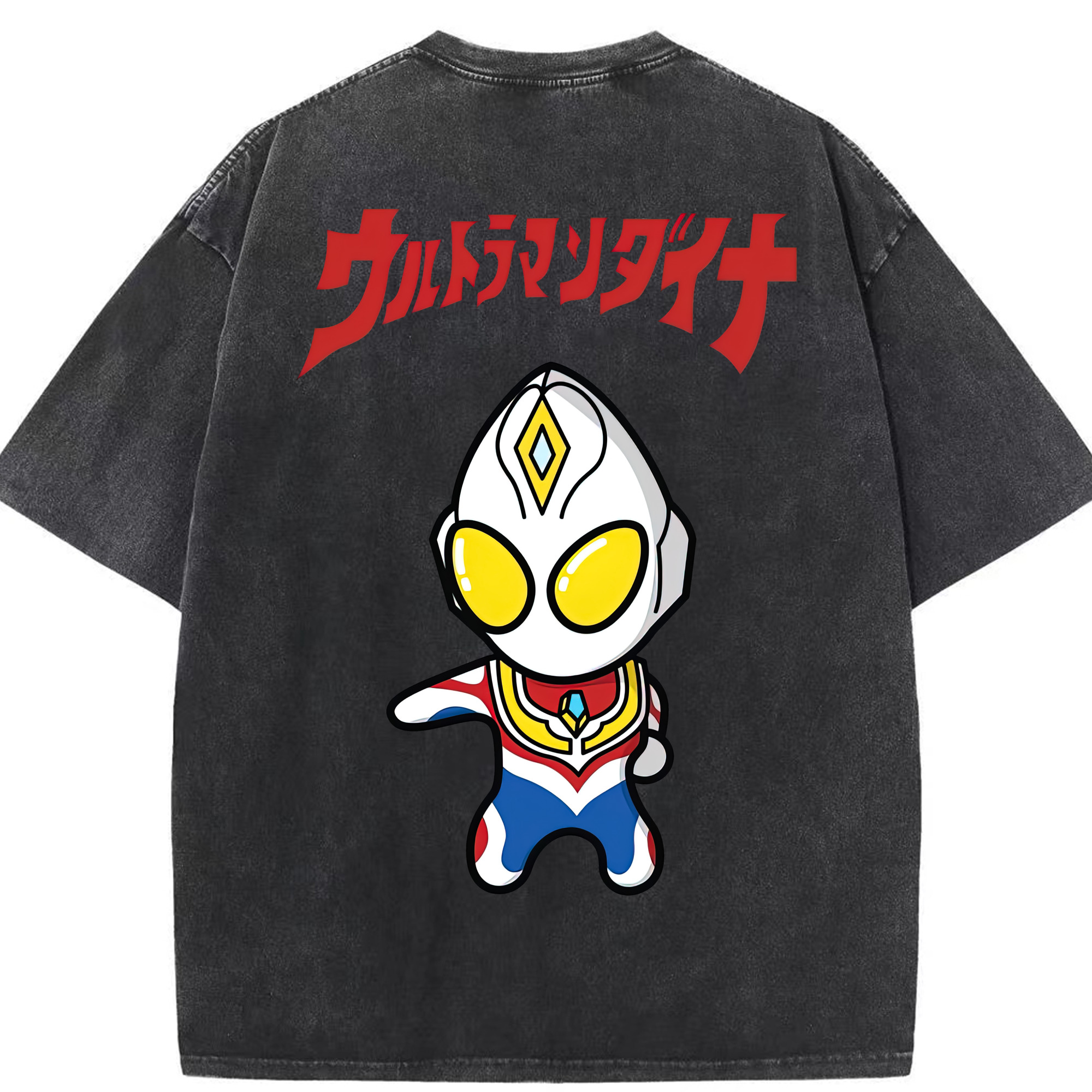（画像用） ウルトラマン Ultraman 綿100% ヴィンテージ風 半袖Tシャツ（背面プリント）