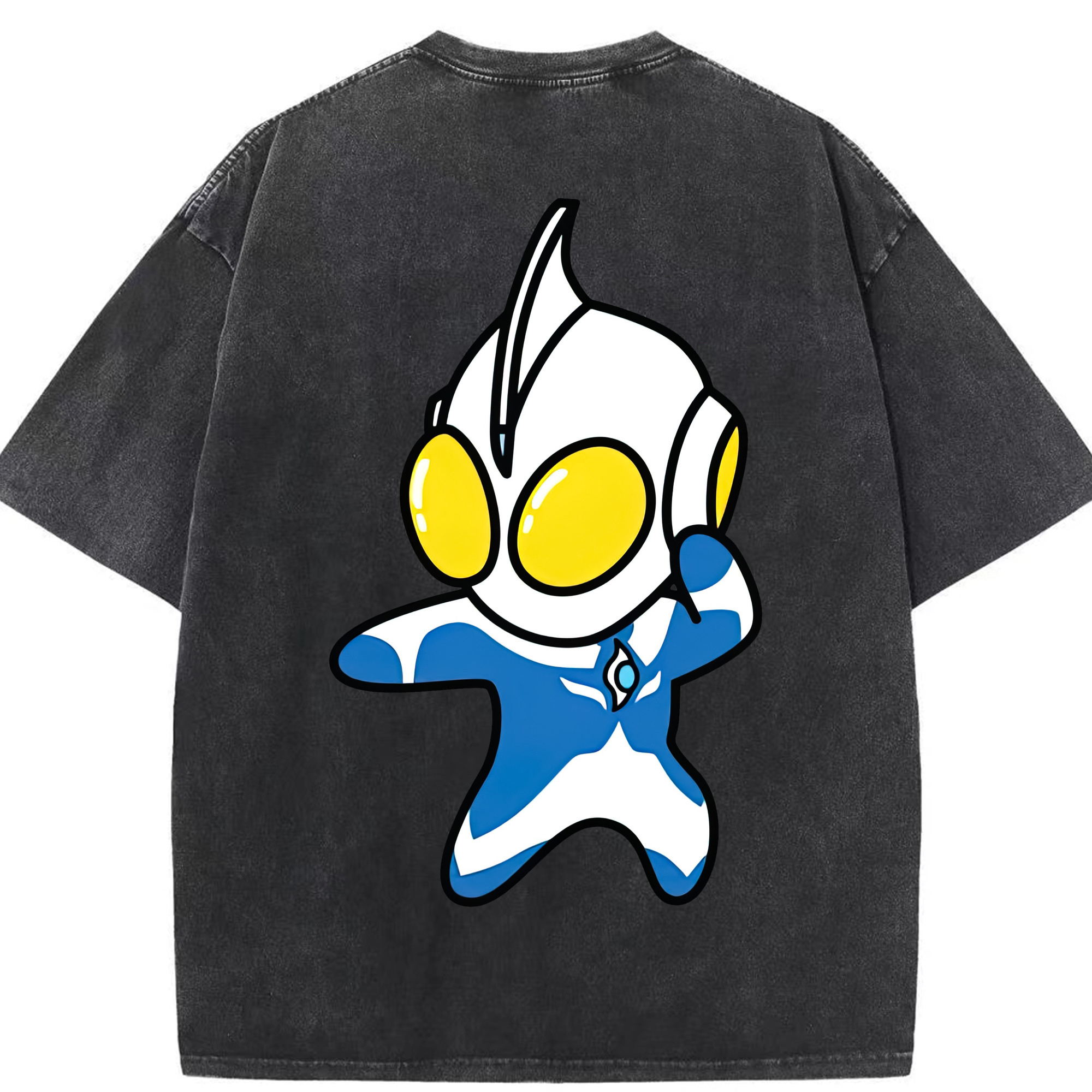 （画像用） ウルトラマン Ultraman 綿100% ヴィンテージ風 半袖Tシャツ（背面プリント）