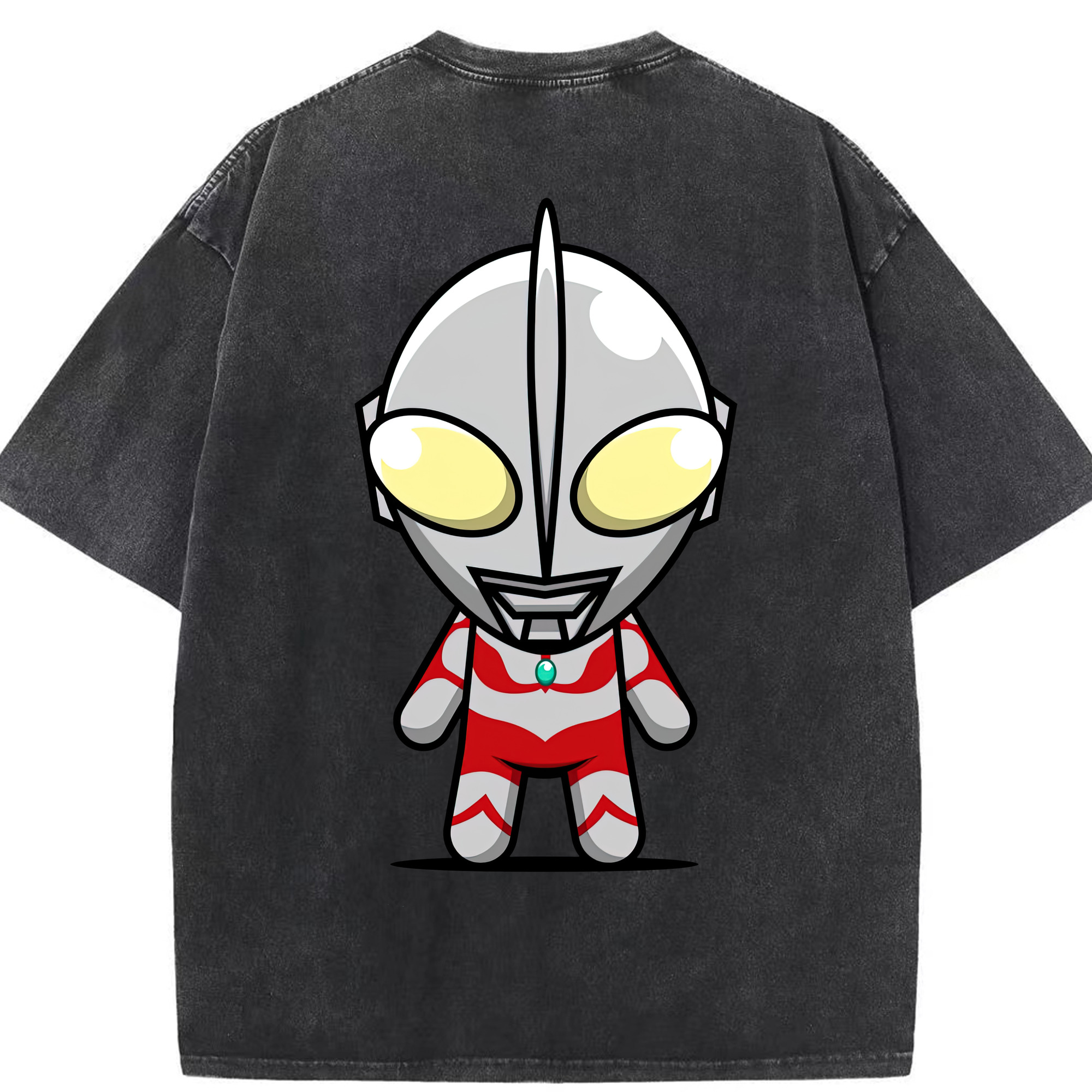 （画像用） ウルトラマン Ultraman 綿100% ヴィンテージ風 半袖Tシャツ（背面プリント）
