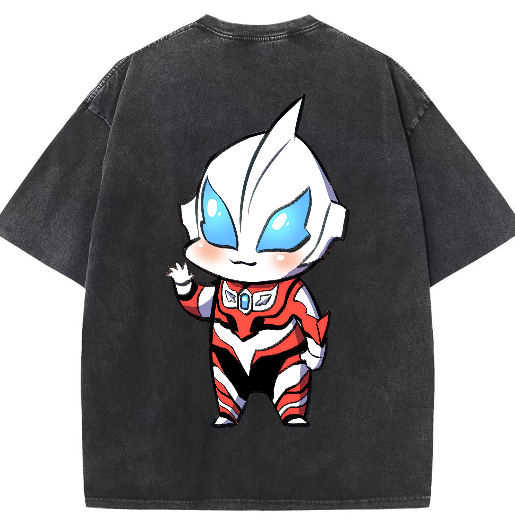 （画像用） ウルトラマン Ultraman 綿100% ヴィンテージ風 半袖Tシャツ（背面プリント）