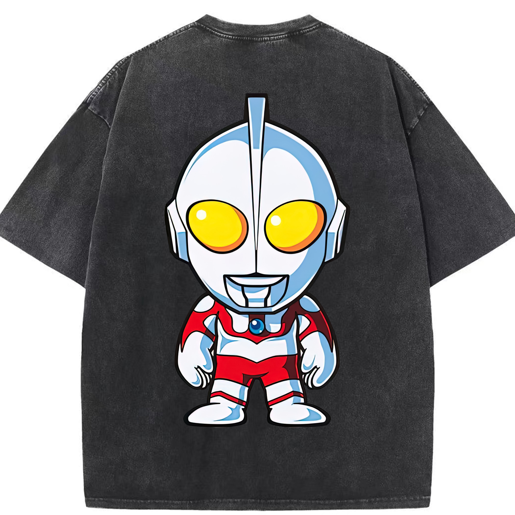 （画像用） ウルトラマン Ultraman 綿100% ヴィンテージ風 半袖Tシャツ（背面プリント）