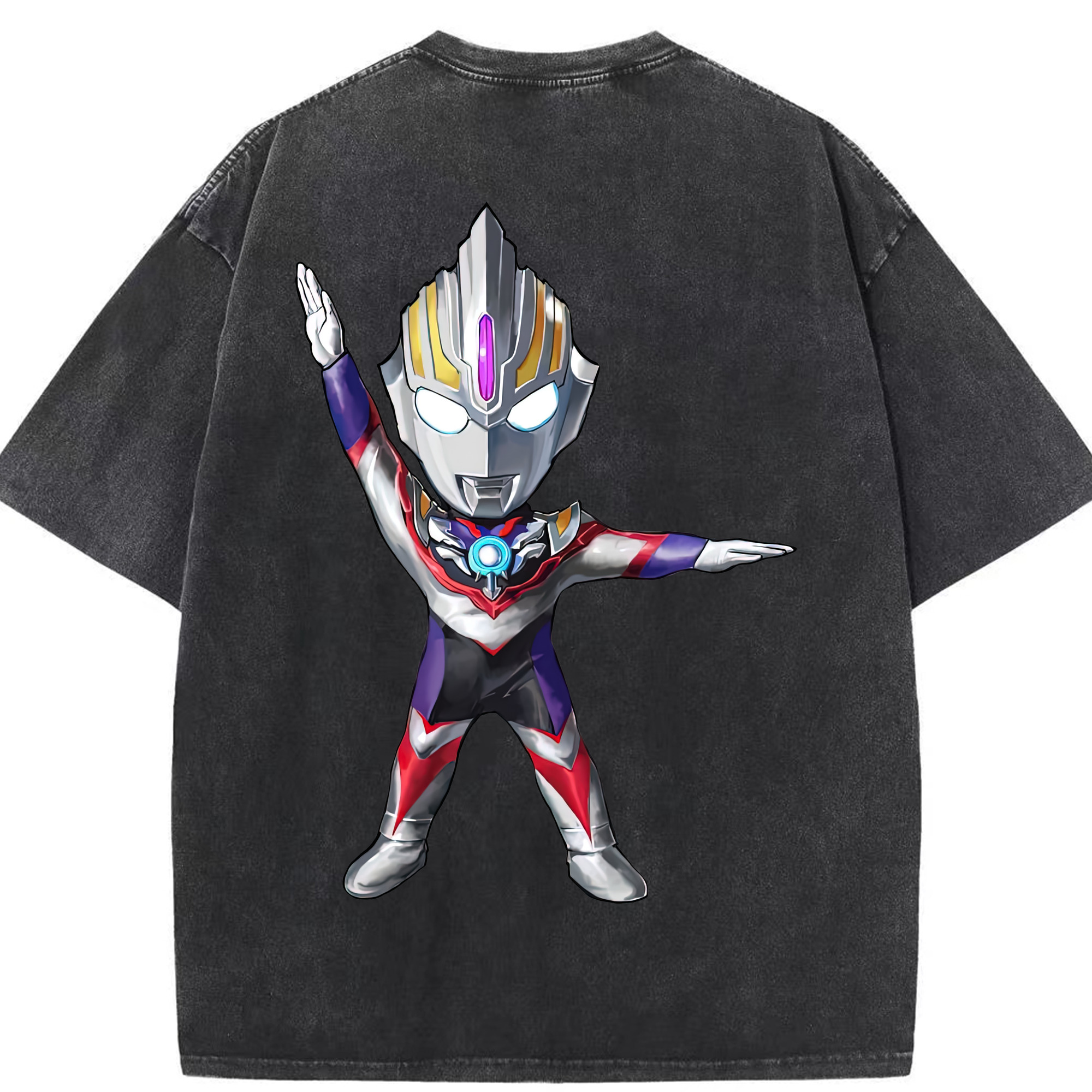 （画像用） ウルトラマン Ultraman 綿100% ヴィンテージ風 半袖Tシャツ（背面プリント）