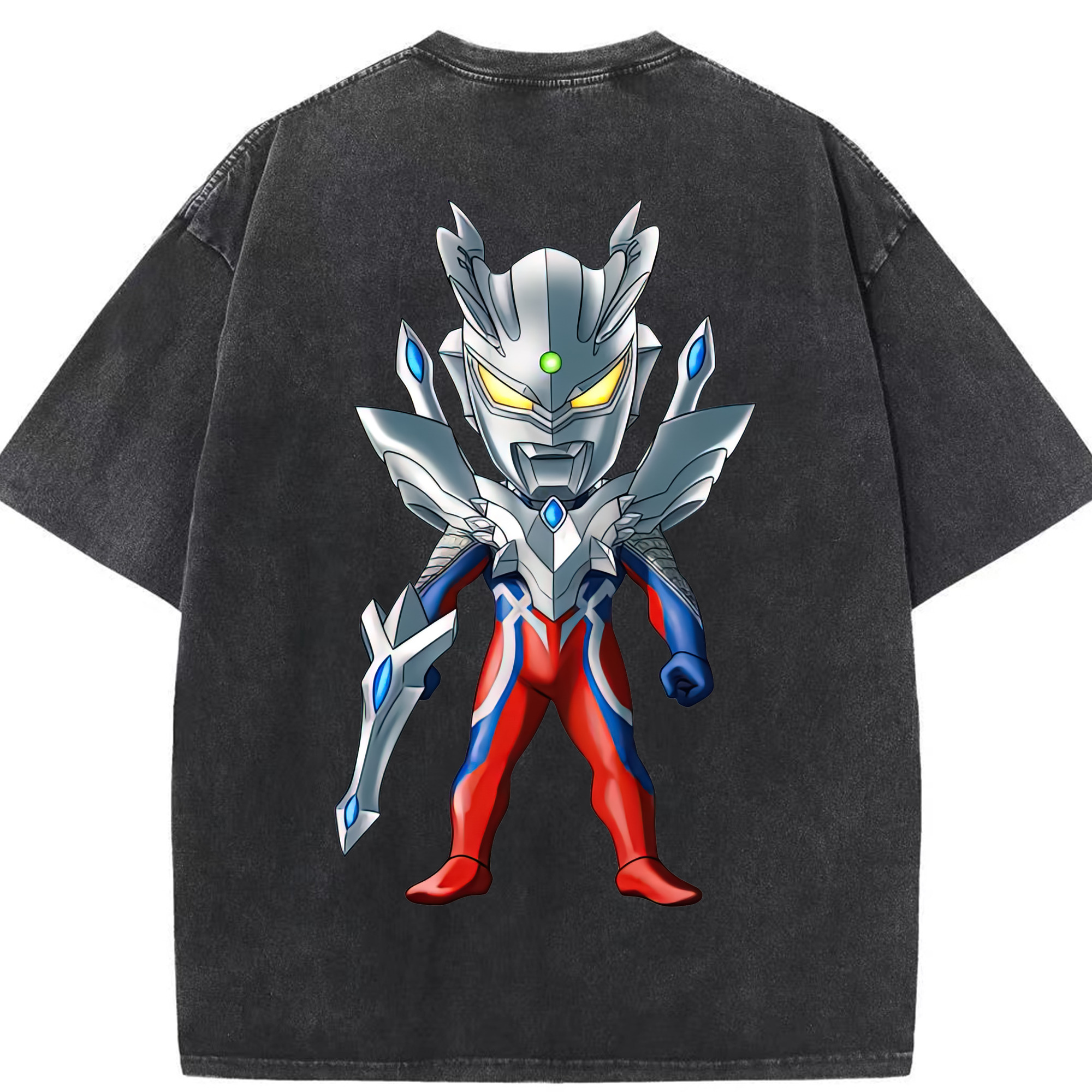 （画像用） ウルトラマン Ultraman 綿100% ヴィンテージ風 半袖Tシャツ（背面プリント）